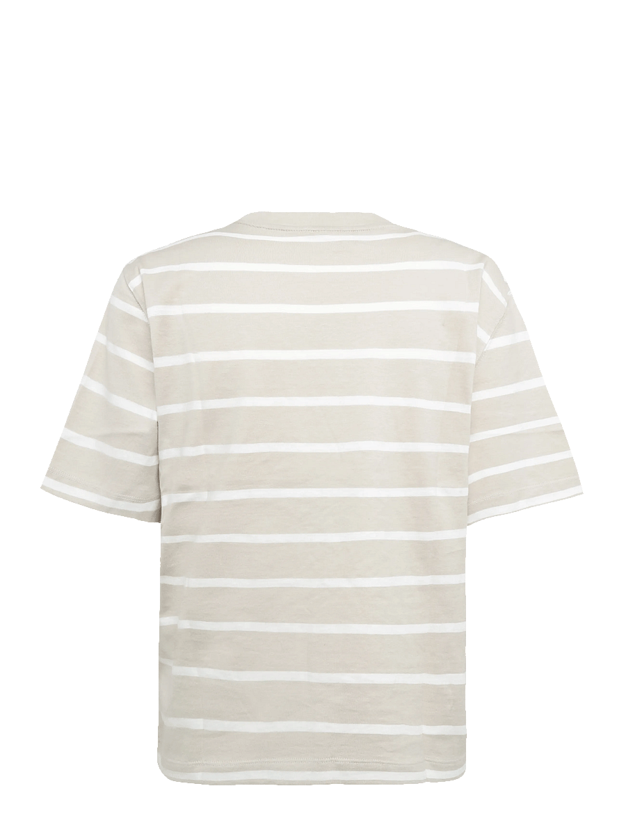 The North Face - W VISTA STRIPE SHORT SLEEVE TEE - t-shirts - timeless taupe tnf open - 2
