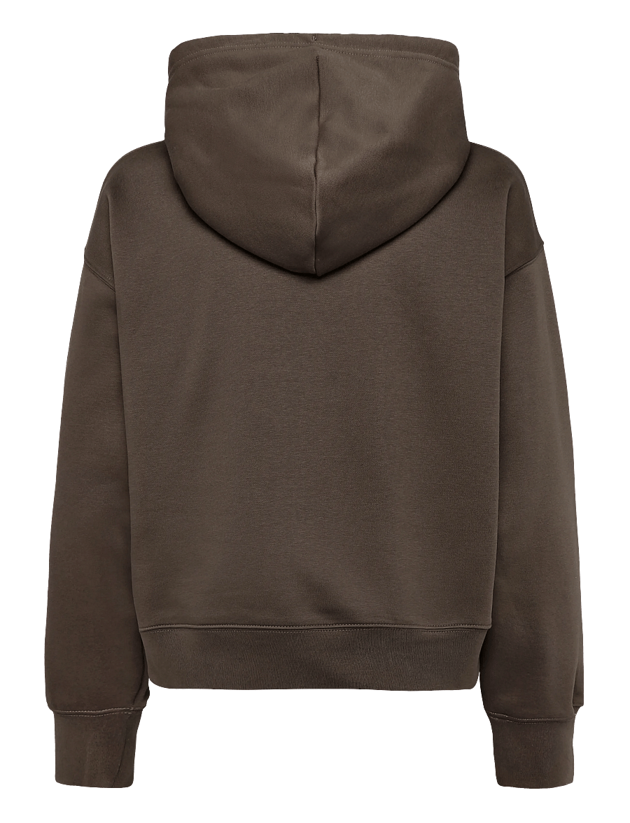 The North Face - W TNF ESSENTIAL SIMPLE DOME BOXY OS HOOD - kapuutsiga dressipluusid - smokey brown - 2