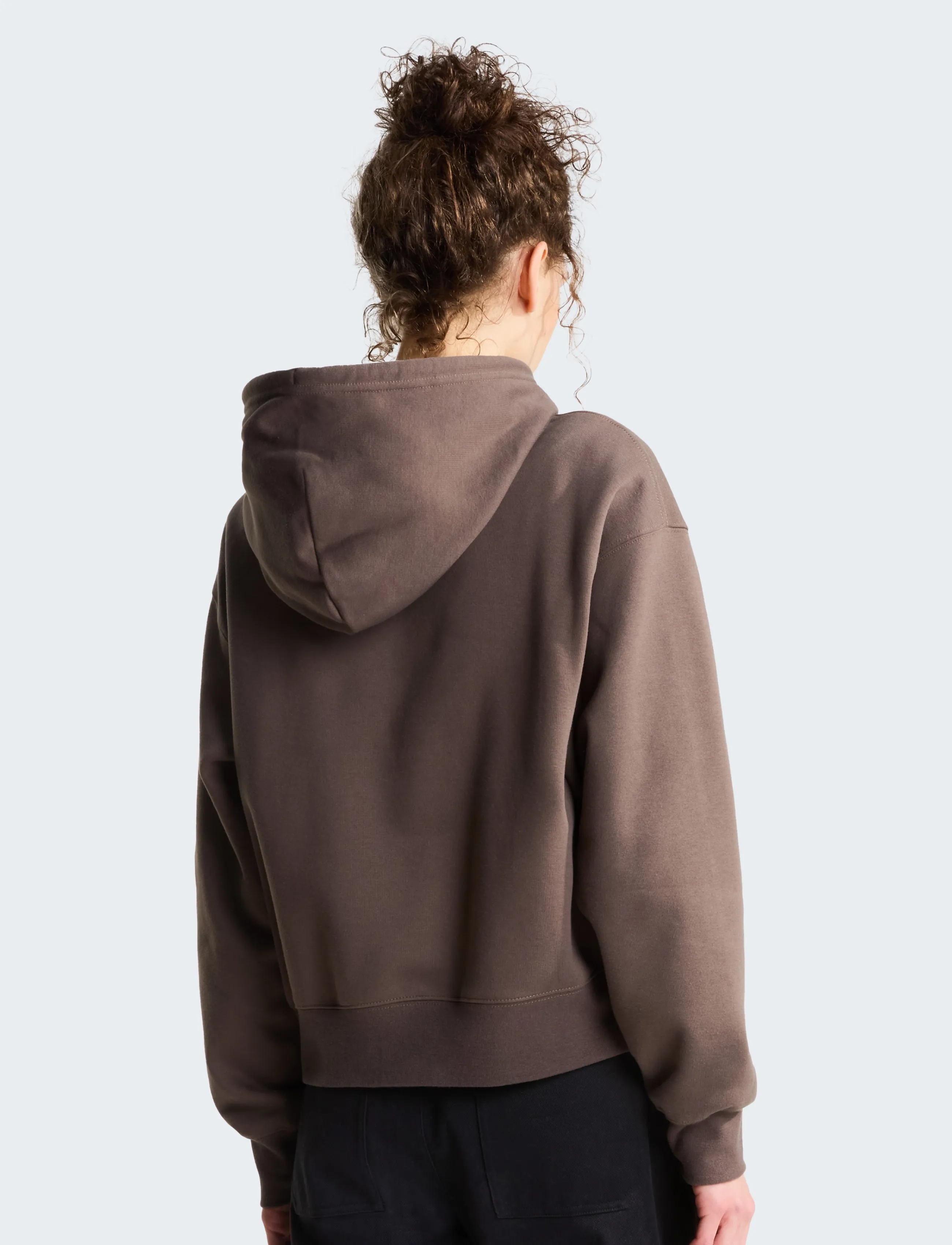 The North Face - W TNF ESSENTIAL SIMPLE DOME BOXY OS HOOD - kapuutsiga dressipluusid - smokey brown - 5