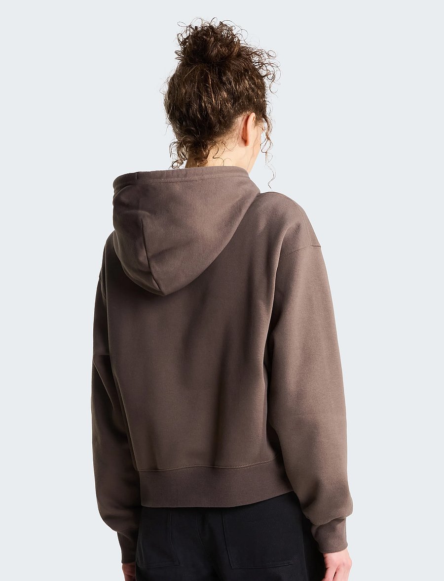The North Face - W TNF ESSENTIAL SIMPLE DOME BOXY OS HOOD - kapuutsiga dressipluusid - smokey brown - 5