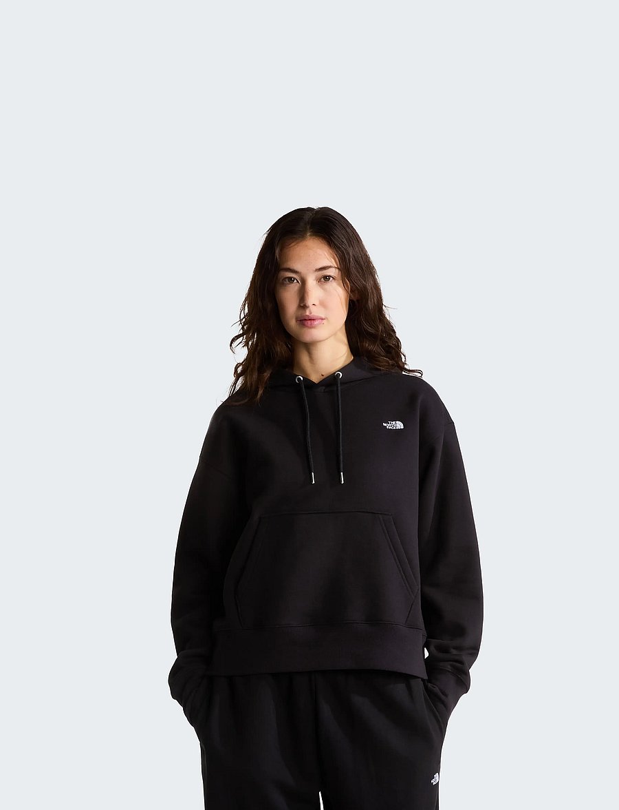 The North Face - W TNF ESSENTIAL SIMPLE DOME BOXY OS HOOD - sweatshirts - tnf black - 0
