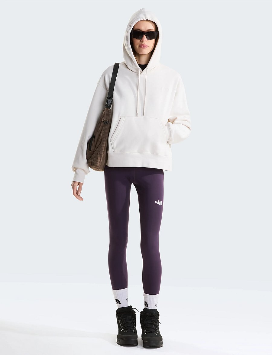 The North Face - W TNF ESSENTIAL SIMPLE DOME BOXY OS HOOD - sweatshirts - white dune/white dune - 3