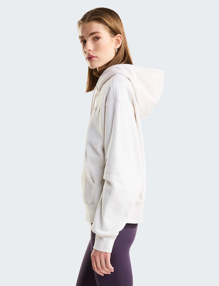 The North Face - W TNF ESSENTIAL SIMPLE DOME BOXY OS HOOD - sweatshirts - white dune/white dune - 4