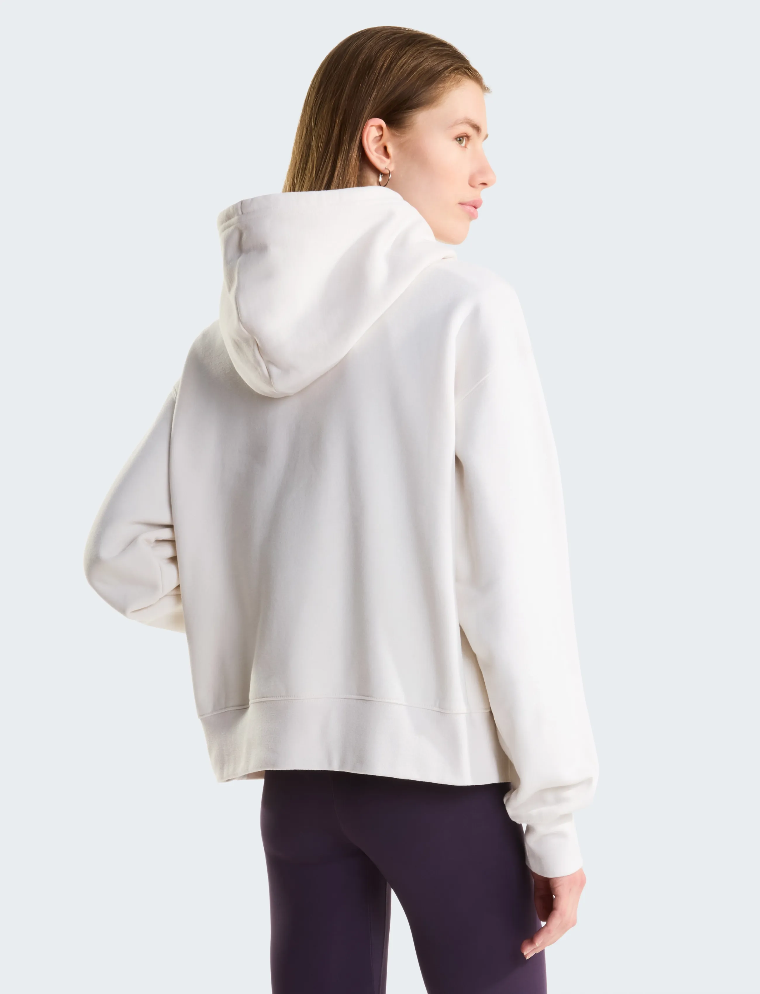 The North Face - W TNF ESSENTIAL SIMPLE DOME BOXY OS HOOD - sweatshirts - white dune/white dune - 5