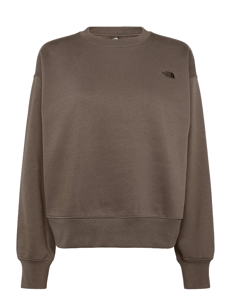 The North Face - W TNF ESSENTIAL SIMPLE DOME BOXY OS CREW - sweatshirts - smokey brown - 1