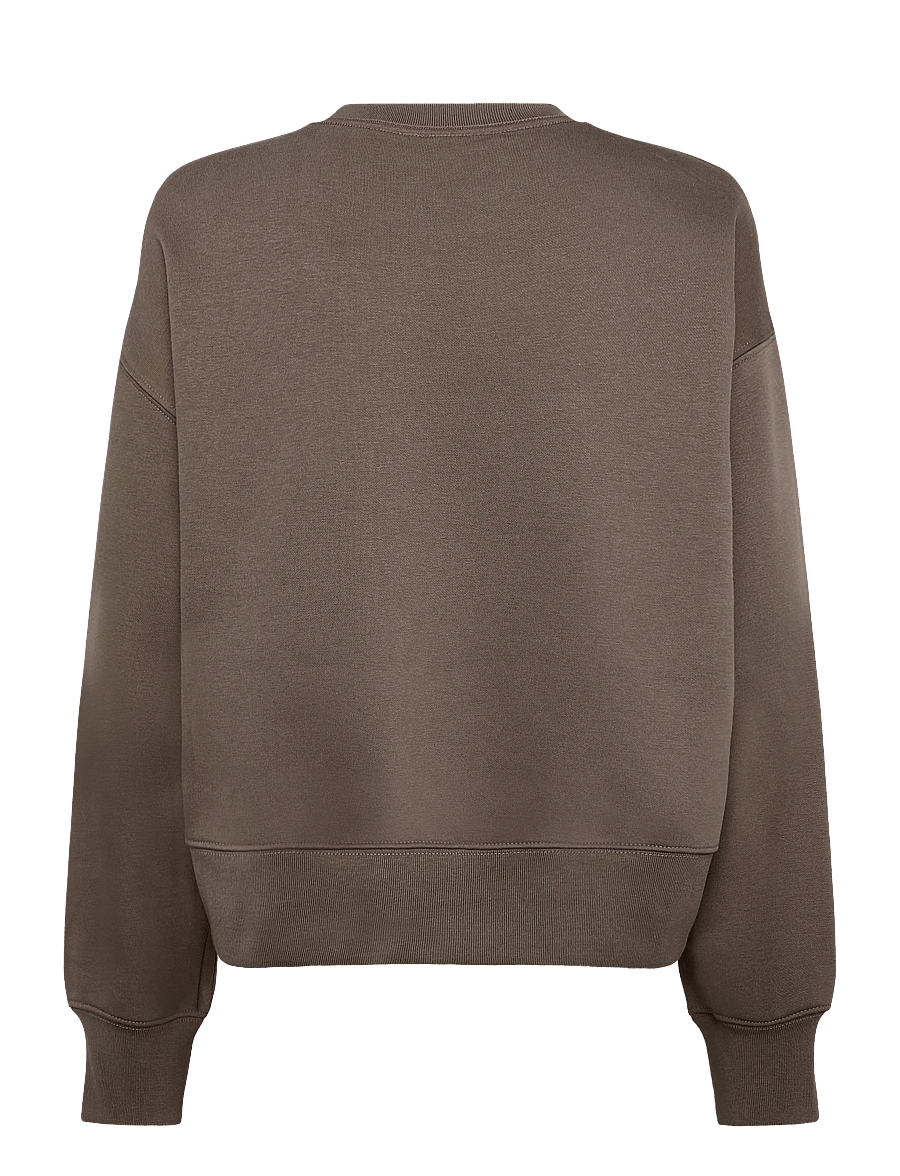 The North Face - W TNF ESSENTIAL SIMPLE DOME BOXY OS CREW - sweatshirts - smokey brown - 2