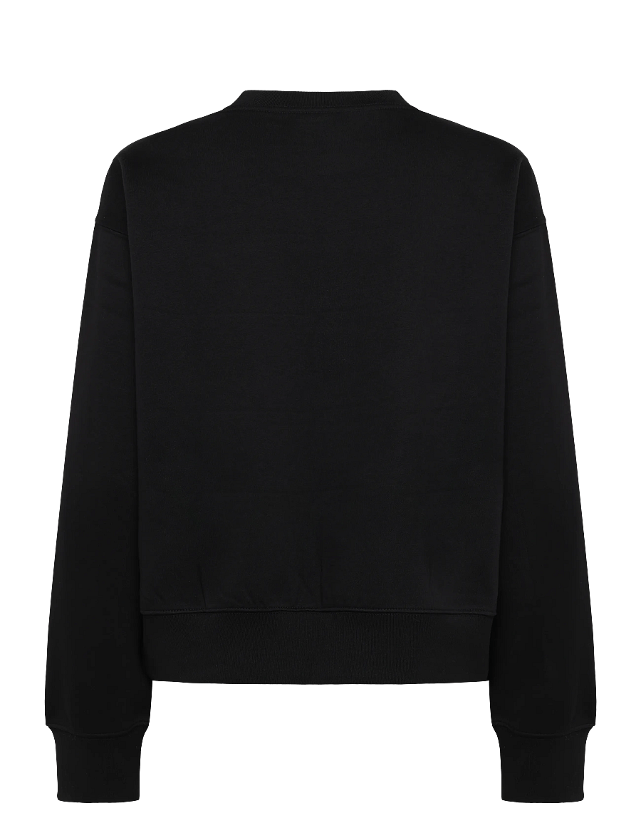 The North Face - W TNF ESSENTIAL SIMPLE DOME BOXY OS CREW - sweatshirts - tnf black - 2