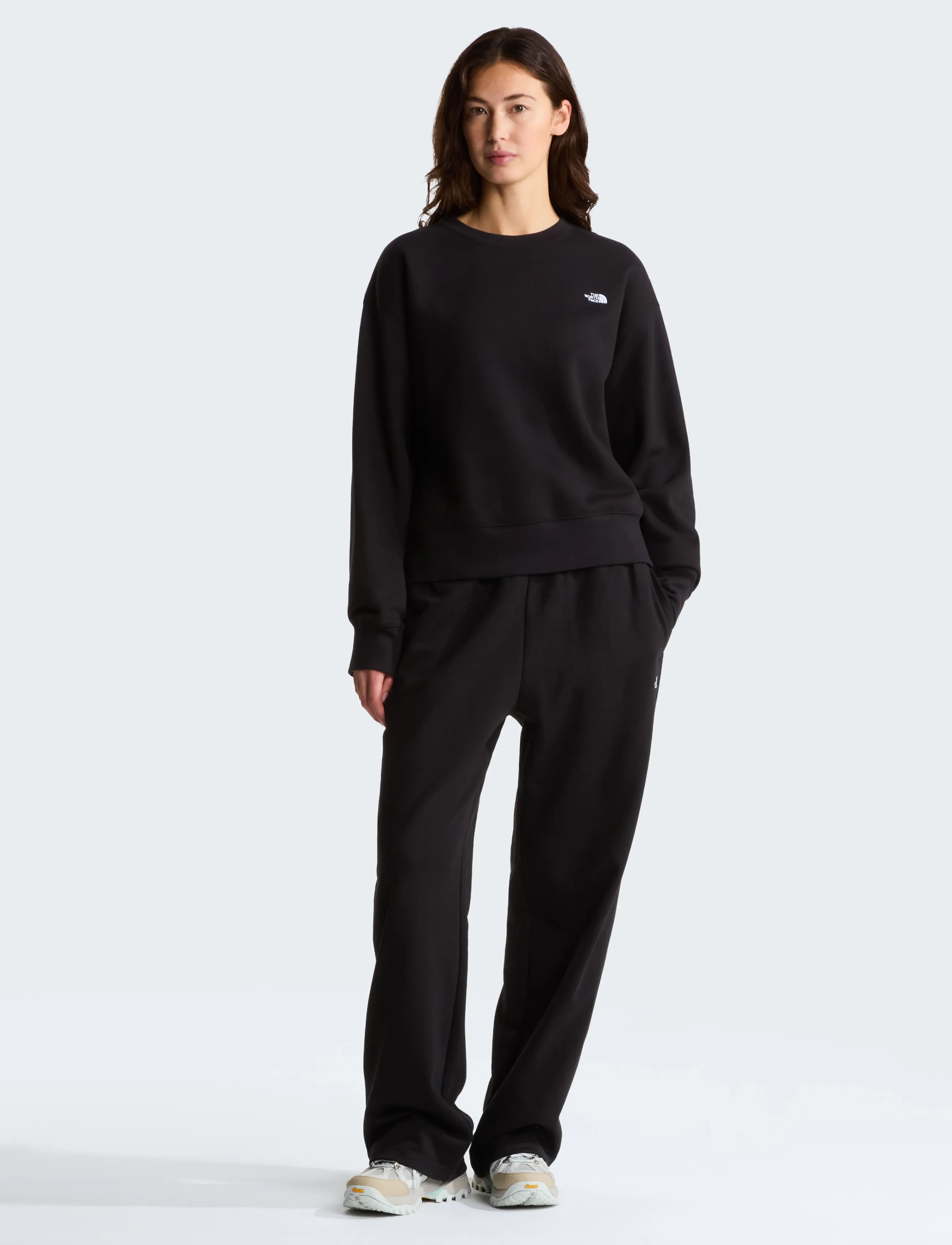 The North Face - W TNF ESSENTIAL SIMPLE DOME BOXY OS CREW - sweatshirts - tnf black - 3