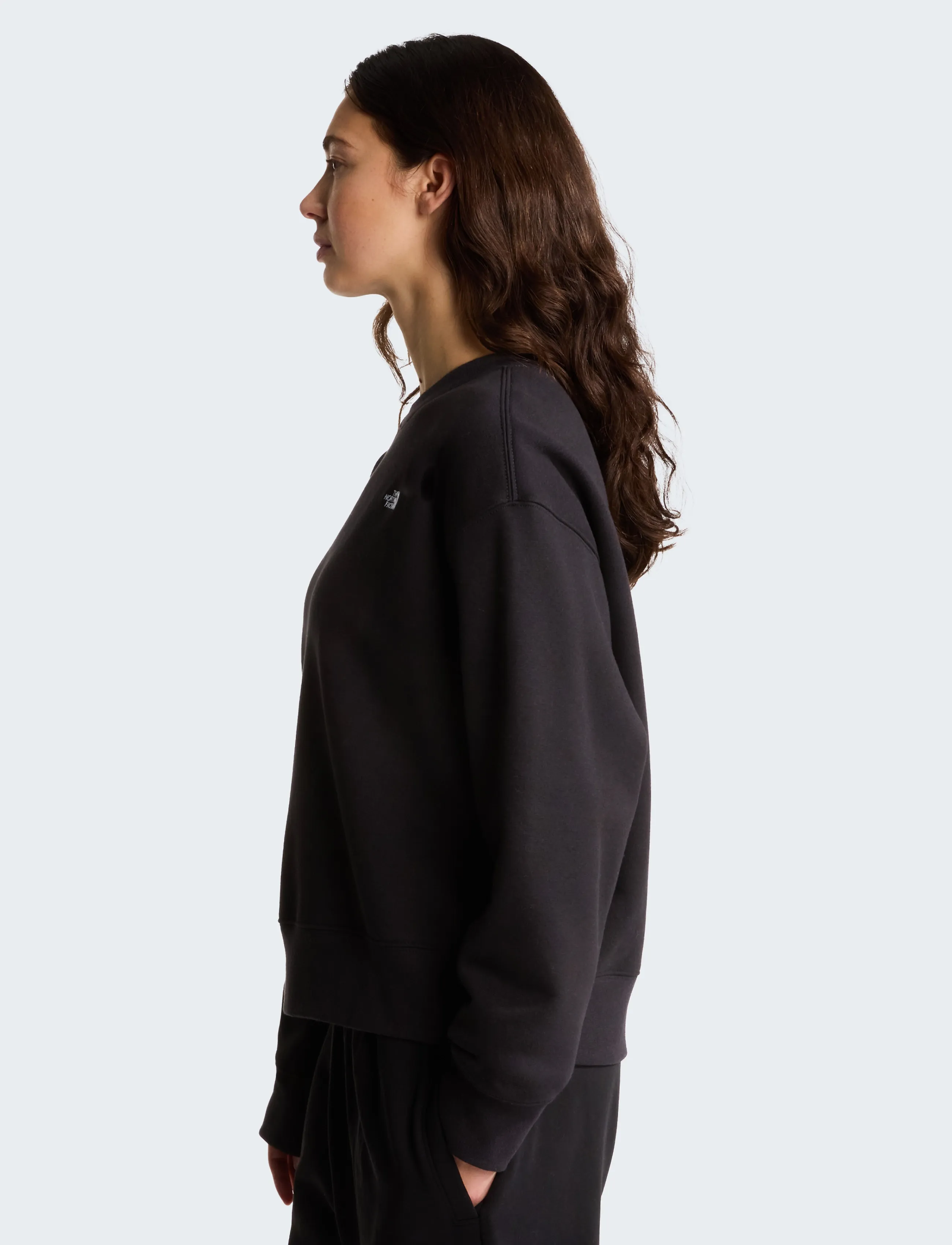 The North Face - W TNF ESSENTIAL SIMPLE DOME BOXY OS CREW - sweatshirts - tnf black - 4