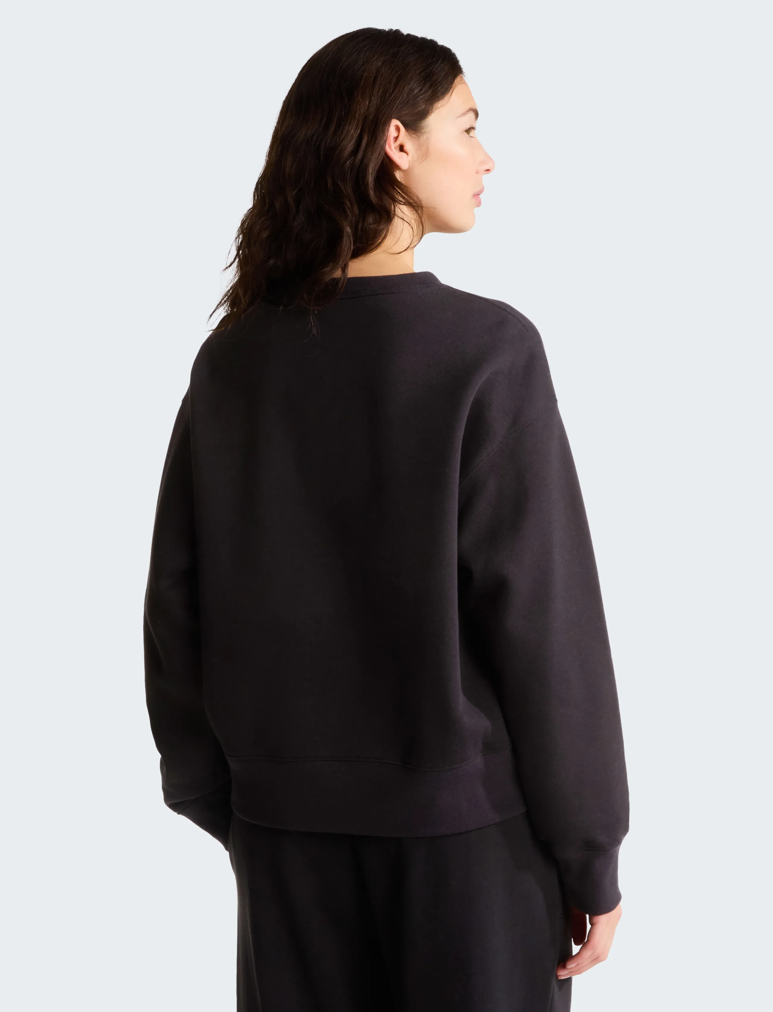 The North Face - W TNF ESSENTIAL SIMPLE DOME BOXY OS CREW - sweatshirts - tnf black - 5