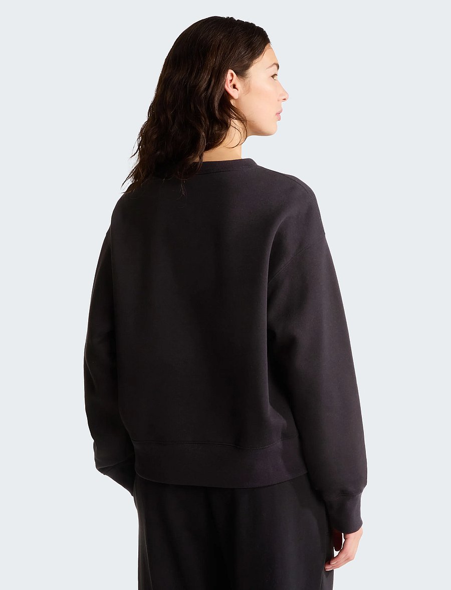 The North Face - W TNF ESSENTIAL SIMPLE DOME BOXY OS CREW - sweatshirts - tnf black - 5