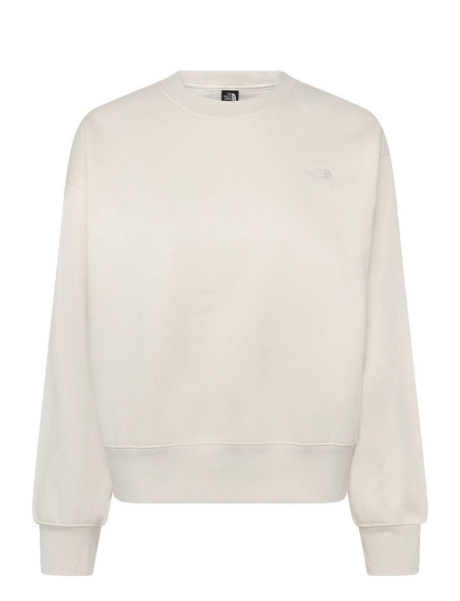 The North Face - W TNF ESSENTIAL SIMPLE DOME BOXY OS CREW - sweatshirts - white dune/white dune - 1