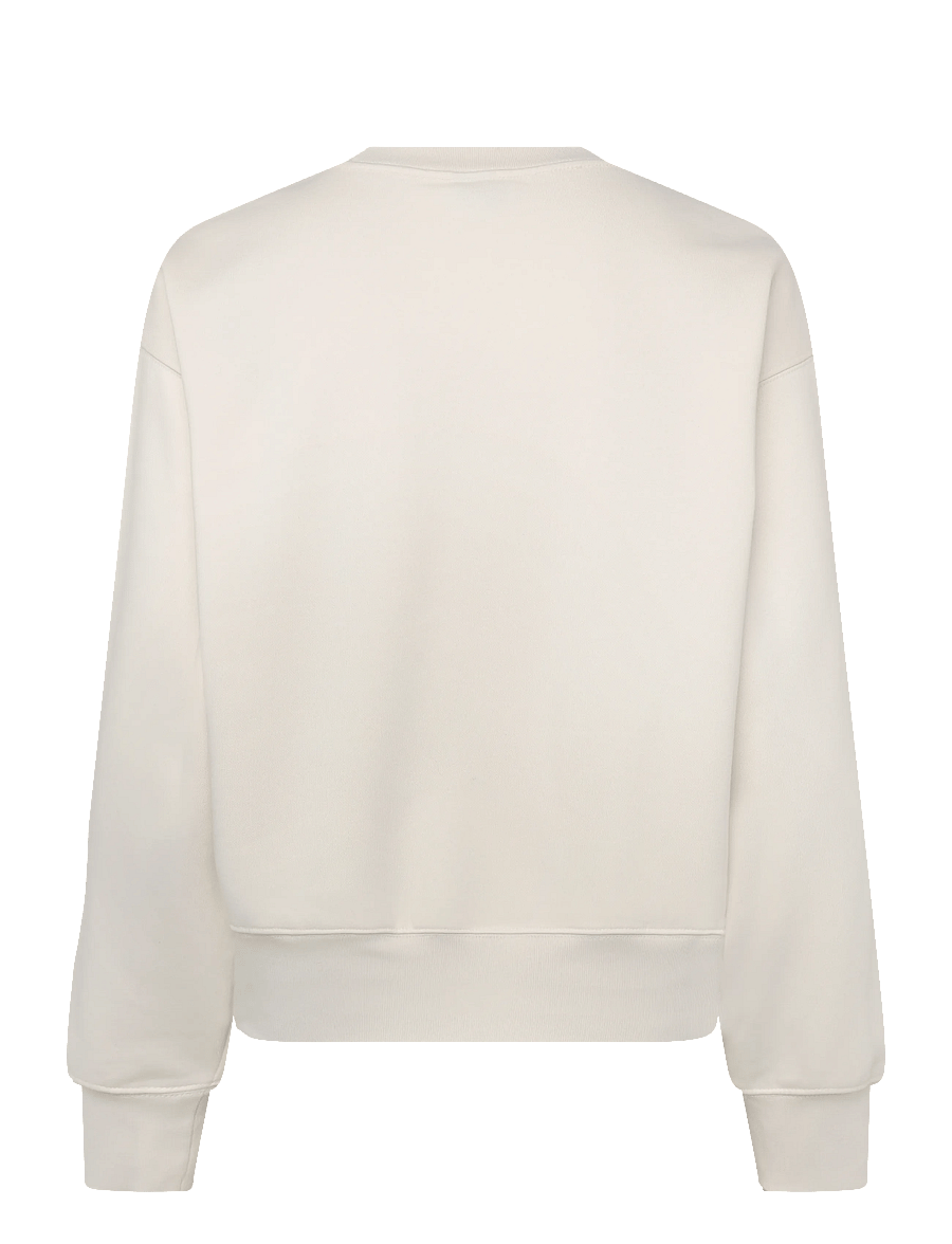 The North Face - W TNF ESSENTIAL SIMPLE DOME BOXY OS CREW - sweatshirts - white dune/white dune - 2