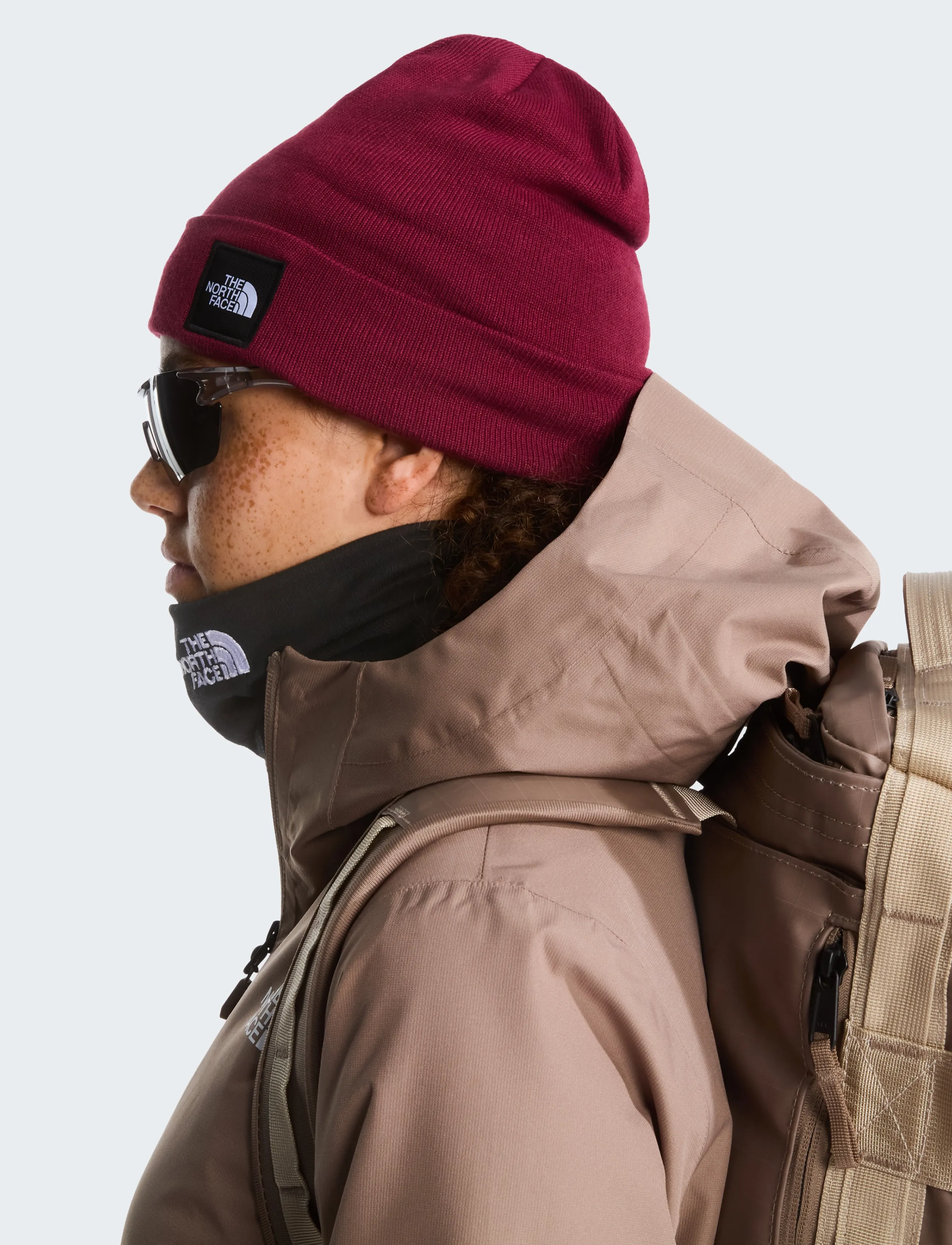 The North Face - DOCK WORKER RECYCLED BEANIE - shop efter stil - burgundy crush - 3