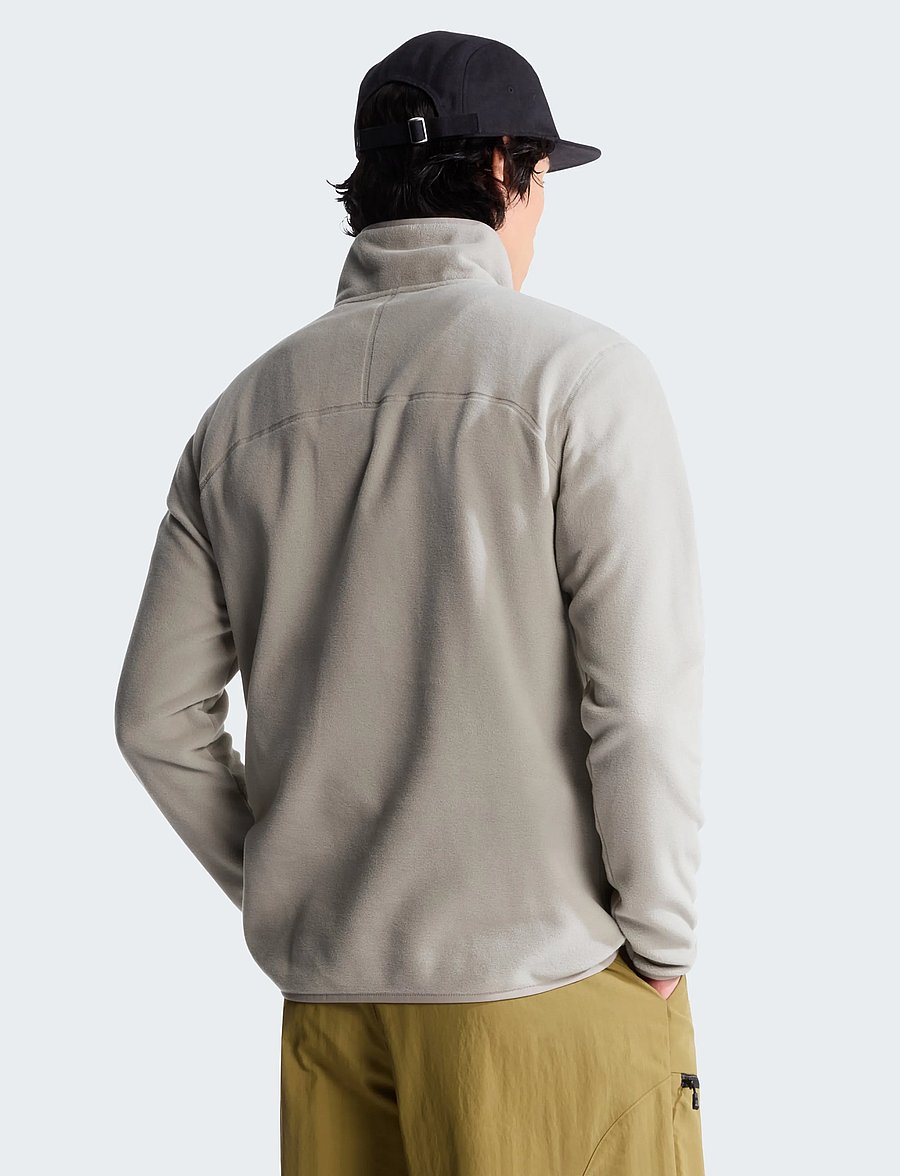 The North Face - M GLACIER 1/4 ZIP - EMBROIDERED LOGO - fleece & midlayer - stone slab - 5