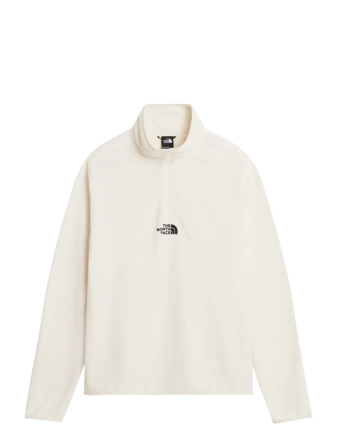 The North Face M GLACIER 1/4 ZIP - EMBROIDERED LOGO - The North Face - WHITE DUNE / cream