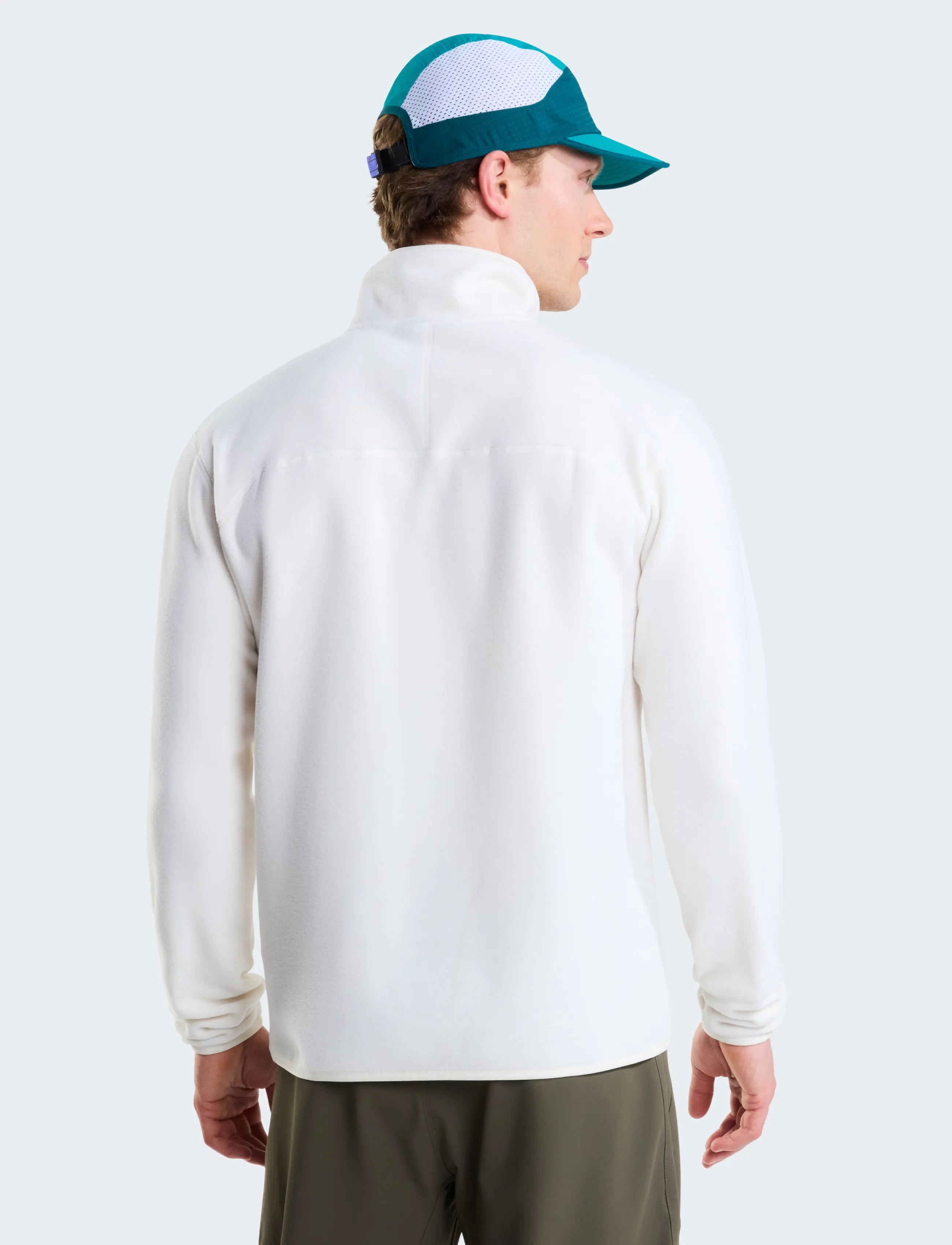 The North Face - M GLACIER 1/4 ZIP - EMBROIDERED LOGO - fleece & midlayer - white dune - 5