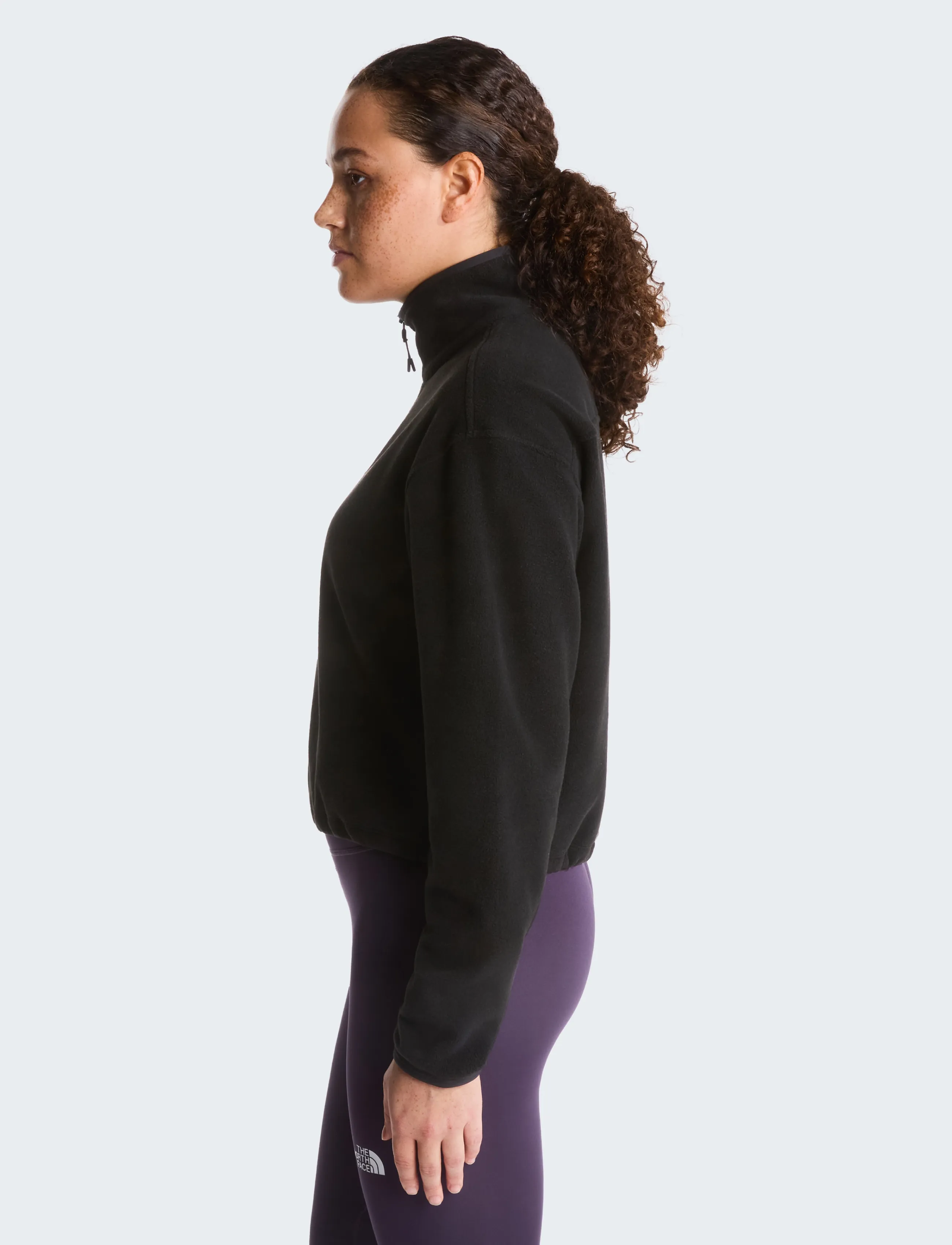 THE NORTH FACE W Novelty Logo Glacier 1/4 Zip fleecetröja dam – bild 3