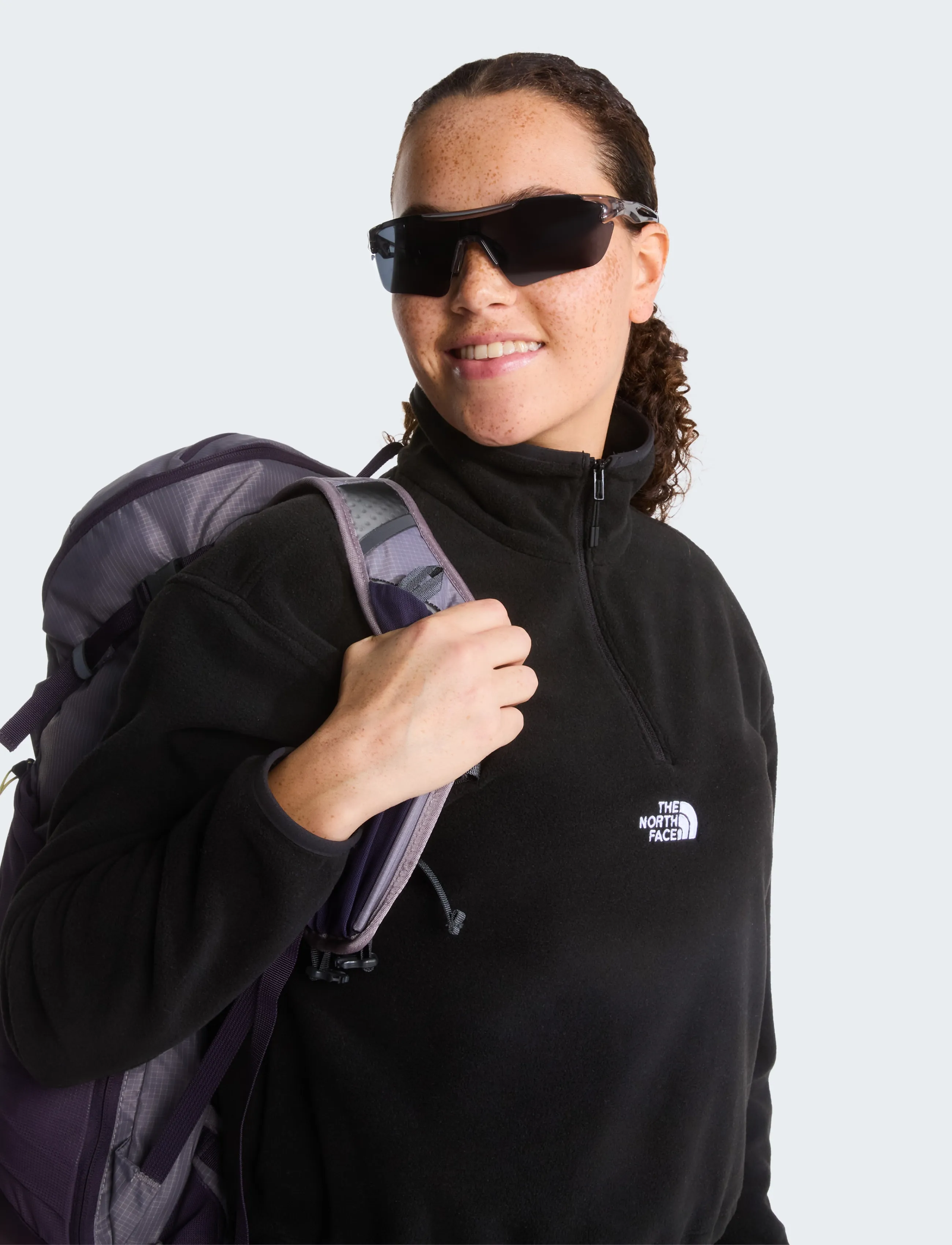 THE NORTH FACE W Novelty Logo Glacier 1/4 Zip fleecetröja dam – bild 7