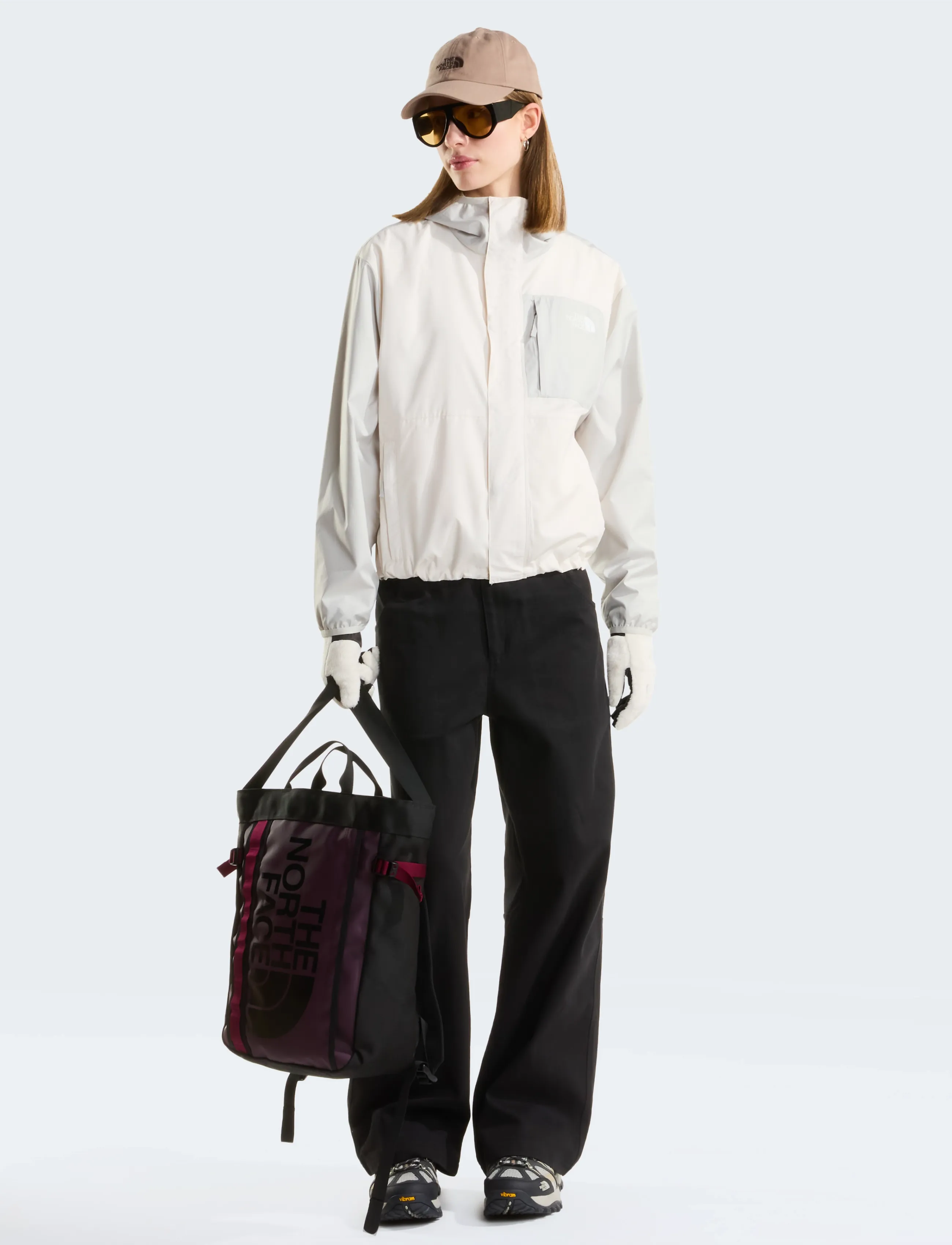 The North Face - W NUKETO WIND JACKET - anoraks - white dune/cumulus clou - 3