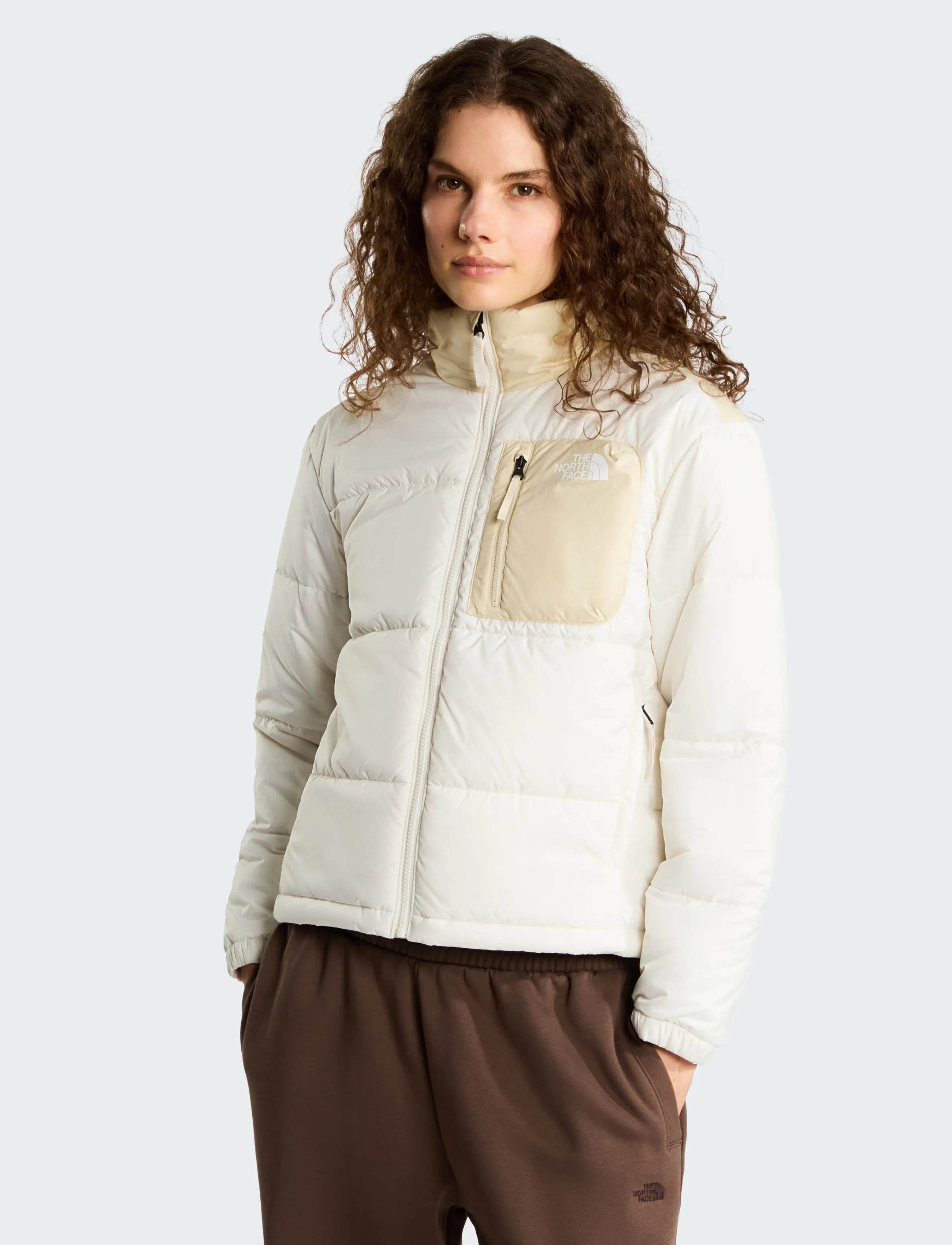 The North Face - W NUKETO SYNTH INS JACKET - dunjakker - white dune/desert stone - 0