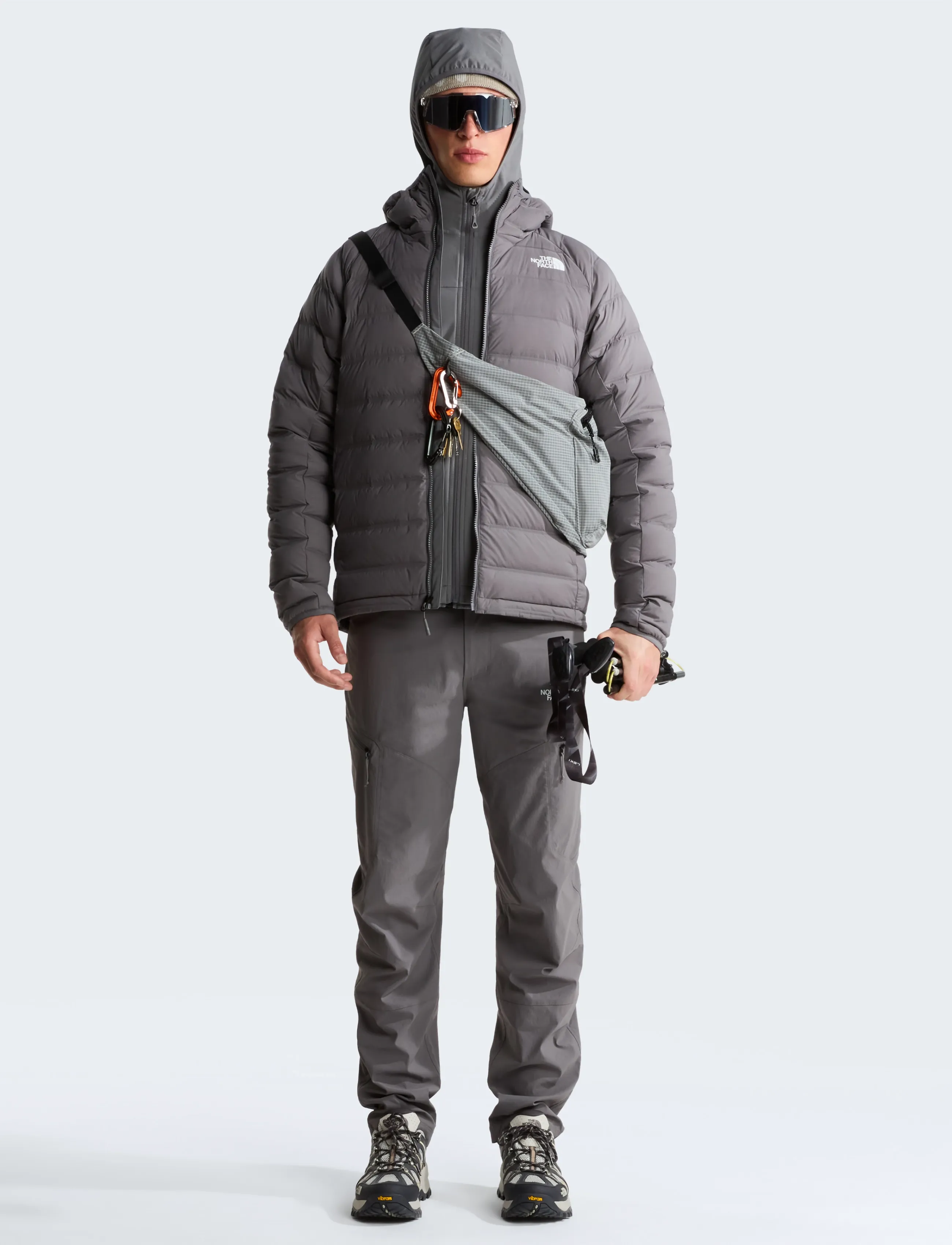 The North Face - M ABSEIL STRETCH DOWN HOODIE - friluftsjackor - smoked pearl - 3
