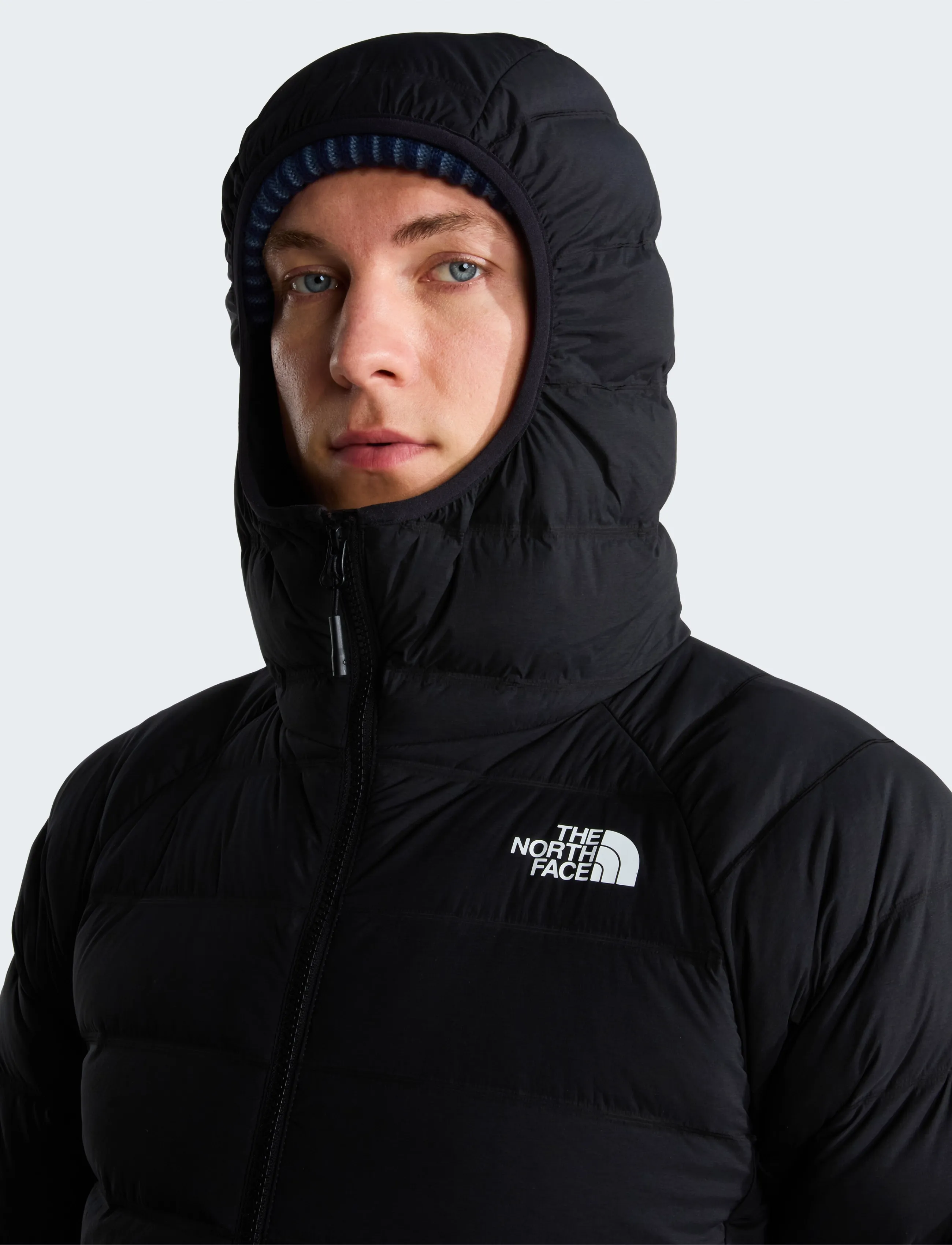The North Face M ABSEIL STRETCH DOWN HOODIE - Clothing - TNF BLACK / black