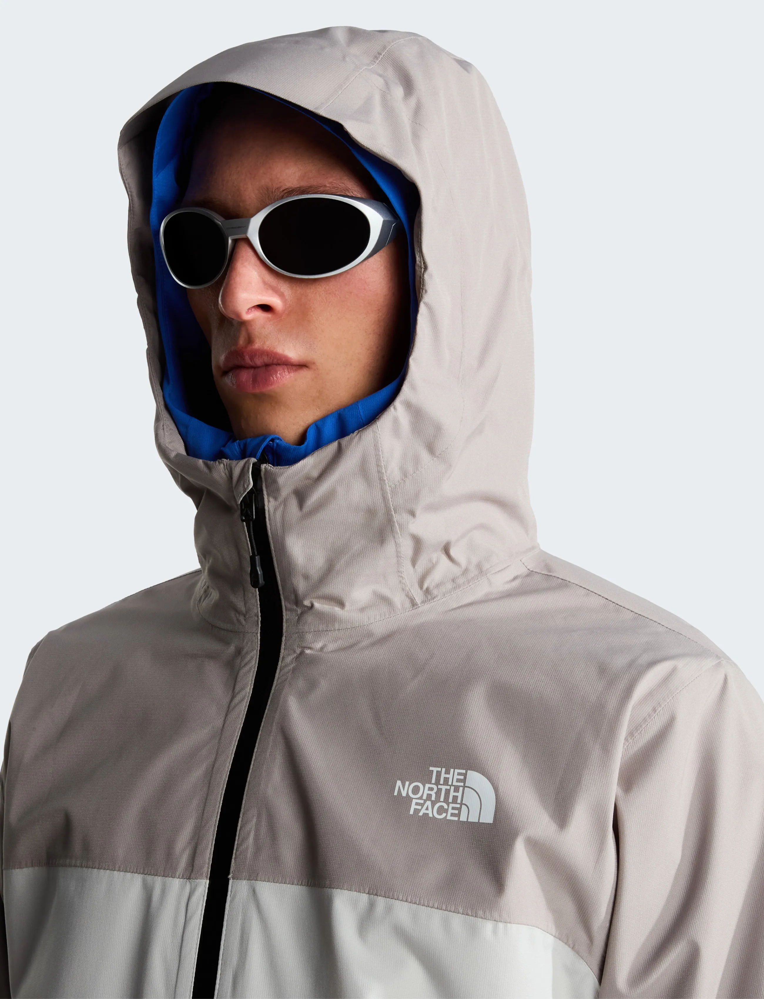 The North Face M DRYVENT ZIP-IN JACKET - Streetstyle - CUMULUS CLOUD/STONE SLA / grey