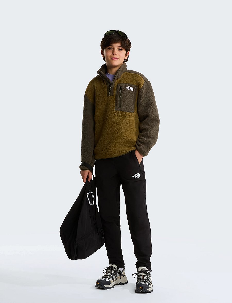 The North Face - TEEN YUMIORI 1/4 ZIP JACKET - paksud joped - caraway seed/new taupe - 3