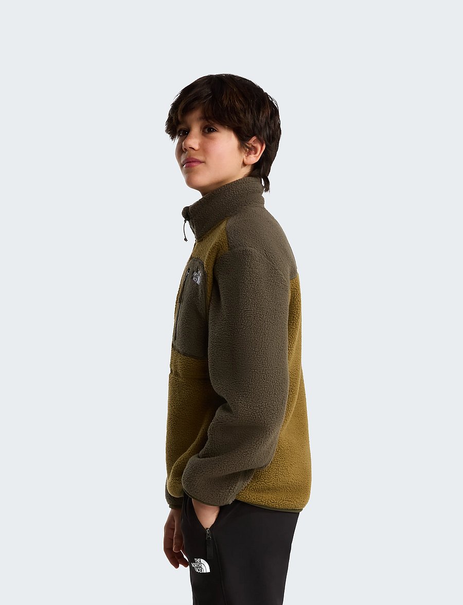 The North Face - TEEN YUMIORI 1/4 ZIP JACKET - paksud joped - caraway seed/new taupe - 4