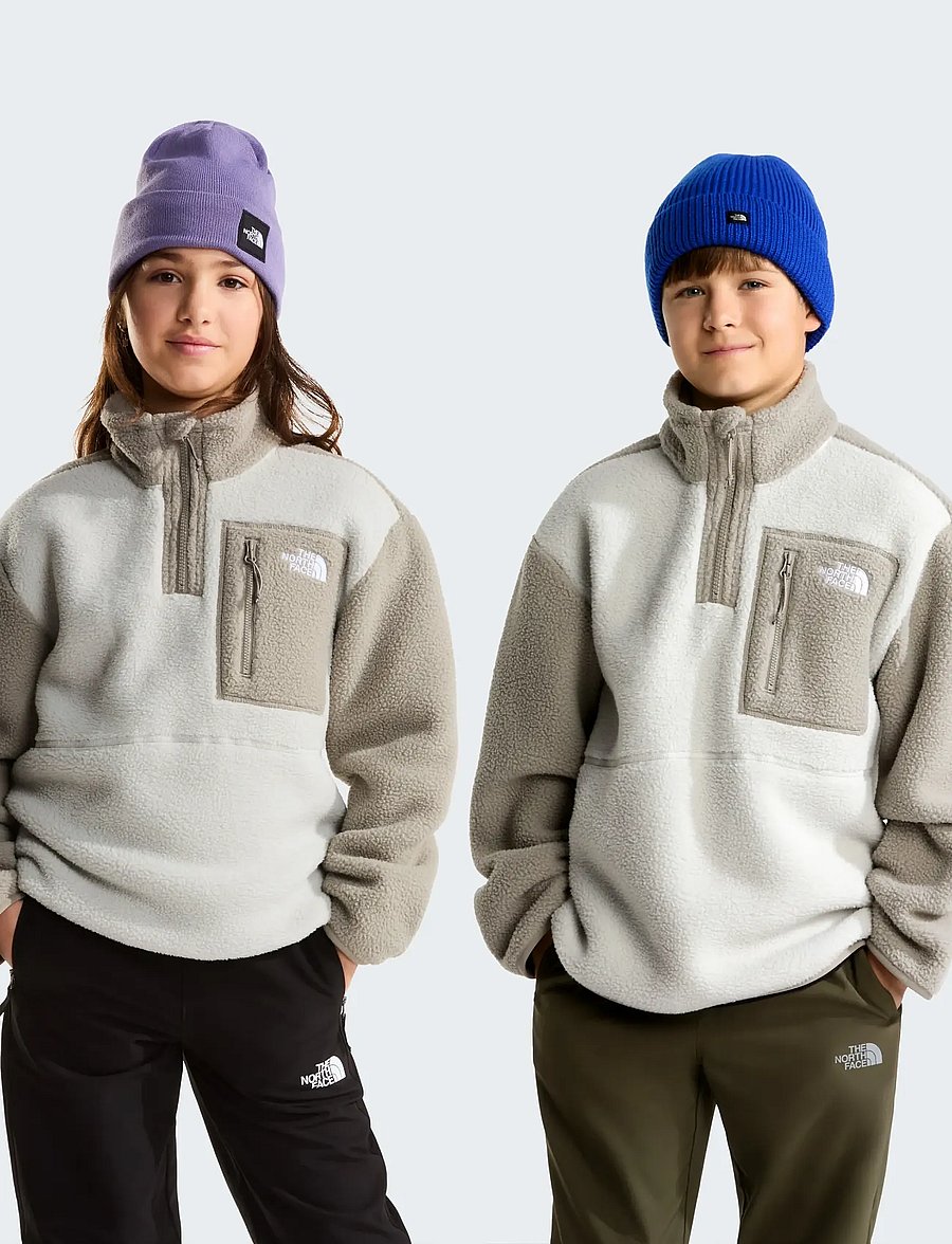 The North Face - TEEN YUMIORI 1/4 ZIP JACKET - isolierte jacken - cumulus cloud/stone sla - 0
