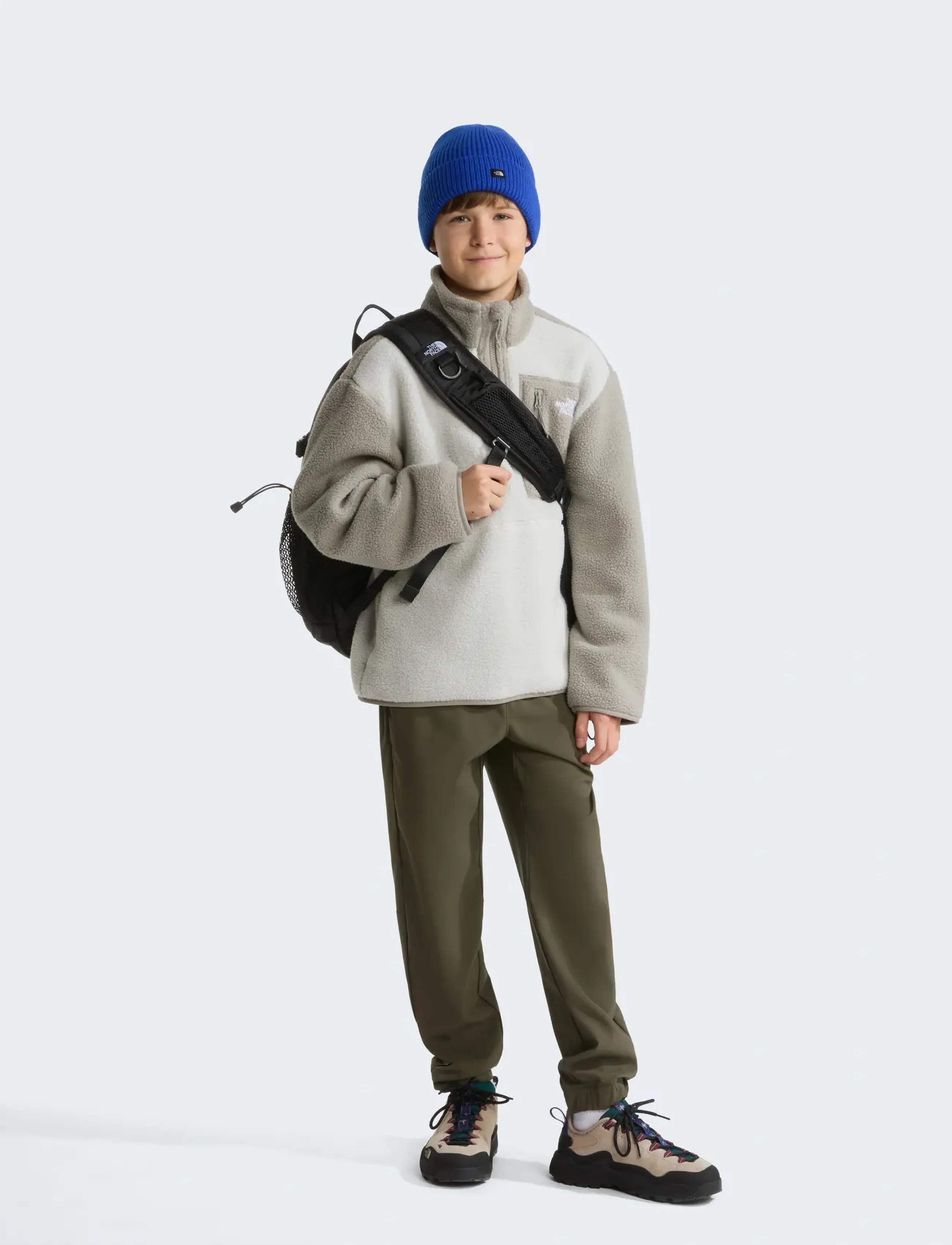 The North Face - TEEN YUMIORI 1/4 ZIP JACKET - isolierte jacken - cumulus cloud/stone sla - 3