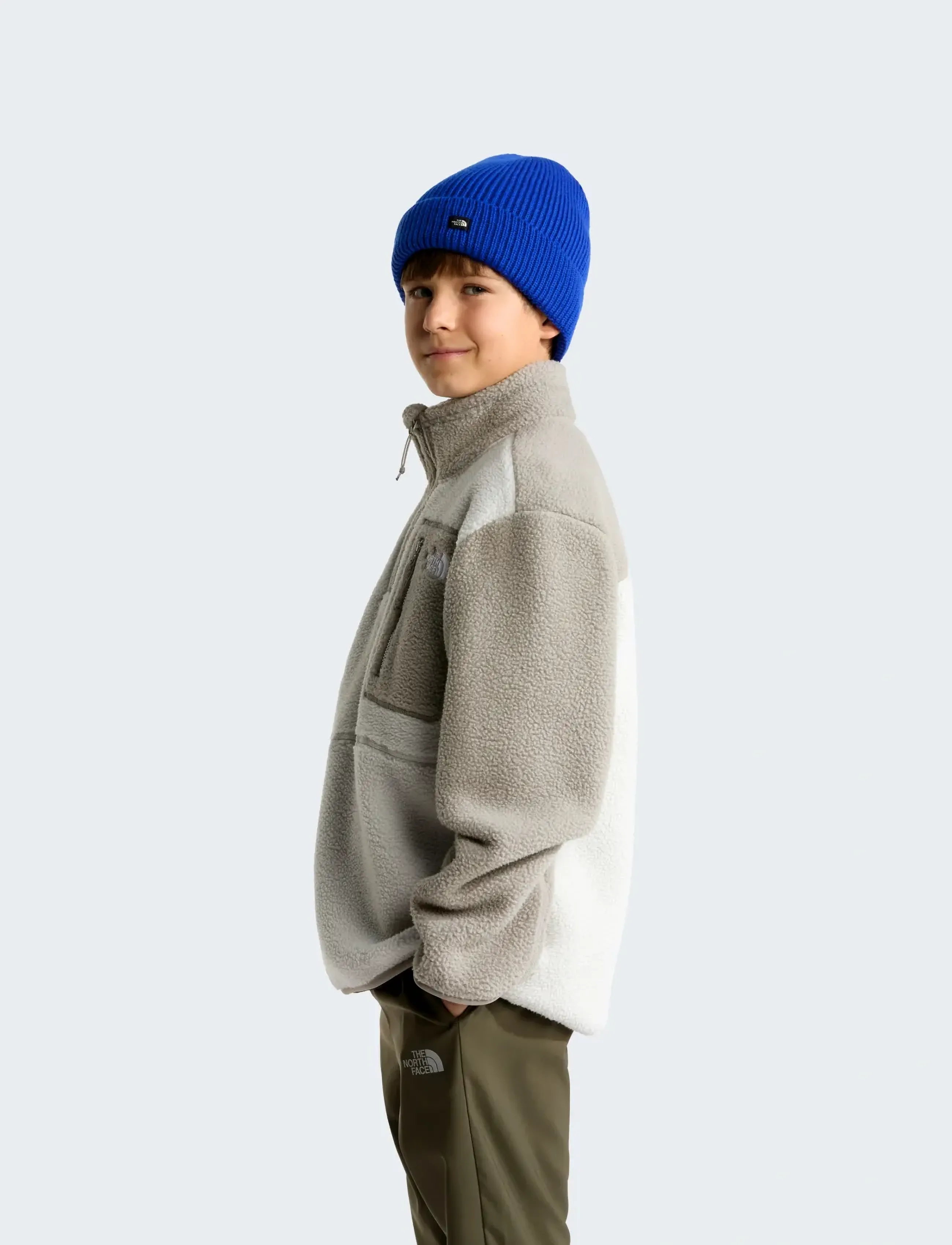 The North Face - TEEN YUMIORI 1/4 ZIP JACKET - isolierte jacken - cumulus cloud/stone sla - 4