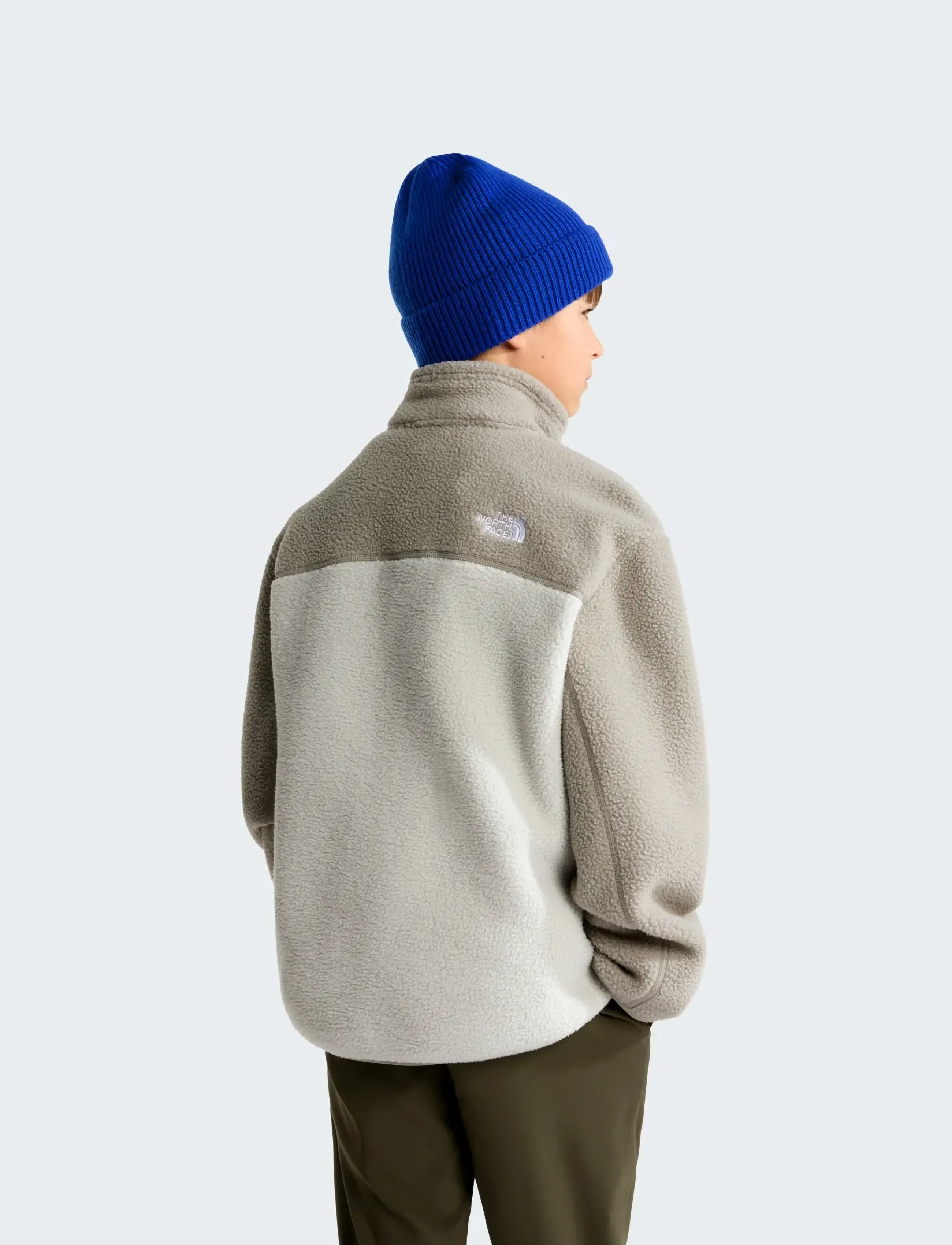 The North Face - TEEN YUMIORI 1/4 ZIP JACKET - isolierte jacken - cumulus cloud/stone sla - 5