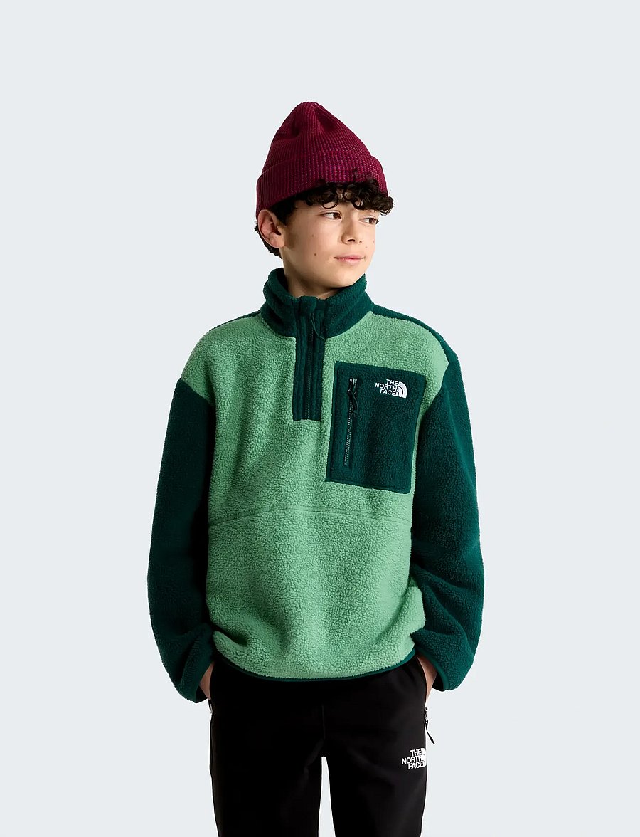The North Face - TEEN YUMIORI 1/4 ZIP JACKET - fleecejacke - dimmed algae/hunter gre - 0