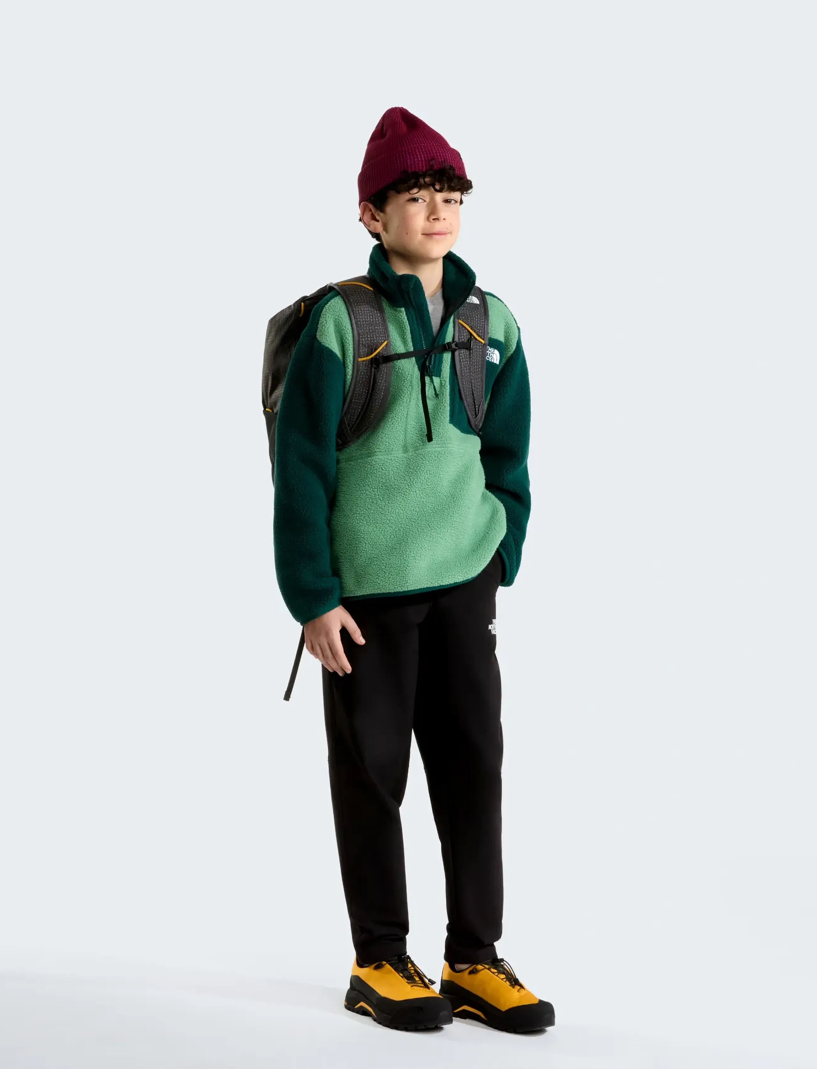The North Face - TEEN YUMIORI 1/4 ZIP JACKET - insulated jackets - dimmed algae/hunter gre - 3