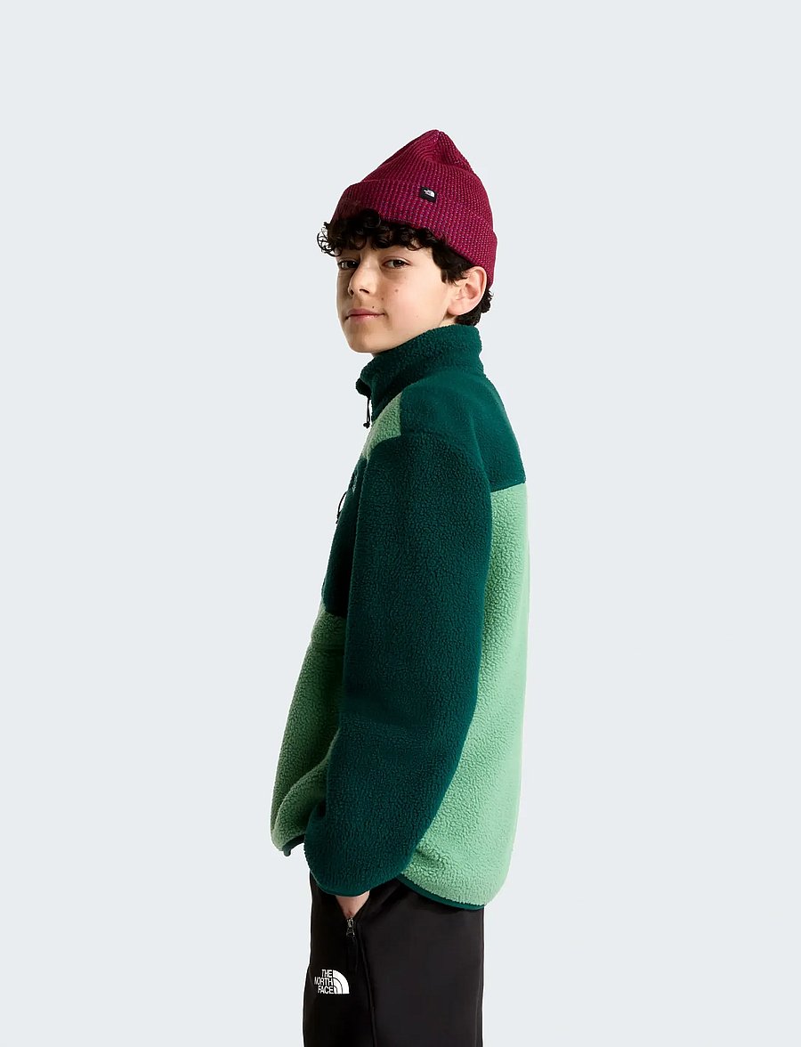 The North Face - TEEN YUMIORI 1/4 ZIP JACKET - fleecejacke - dimmed algae/hunter gre - 4