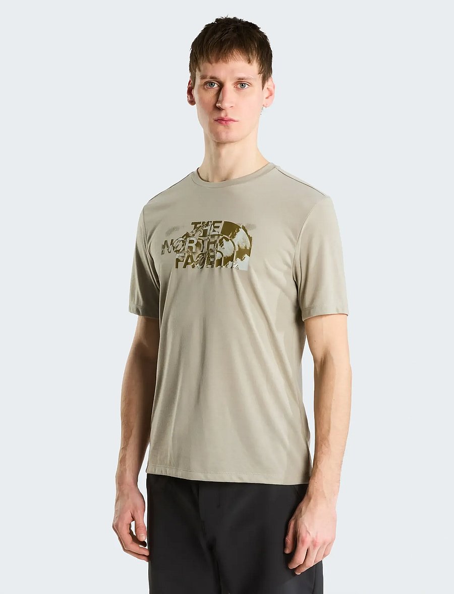 The North Face - M FOUNDATION SHORT SLEEVES T-SHIRT-GRAPH - t-shirts - stone slab - 0