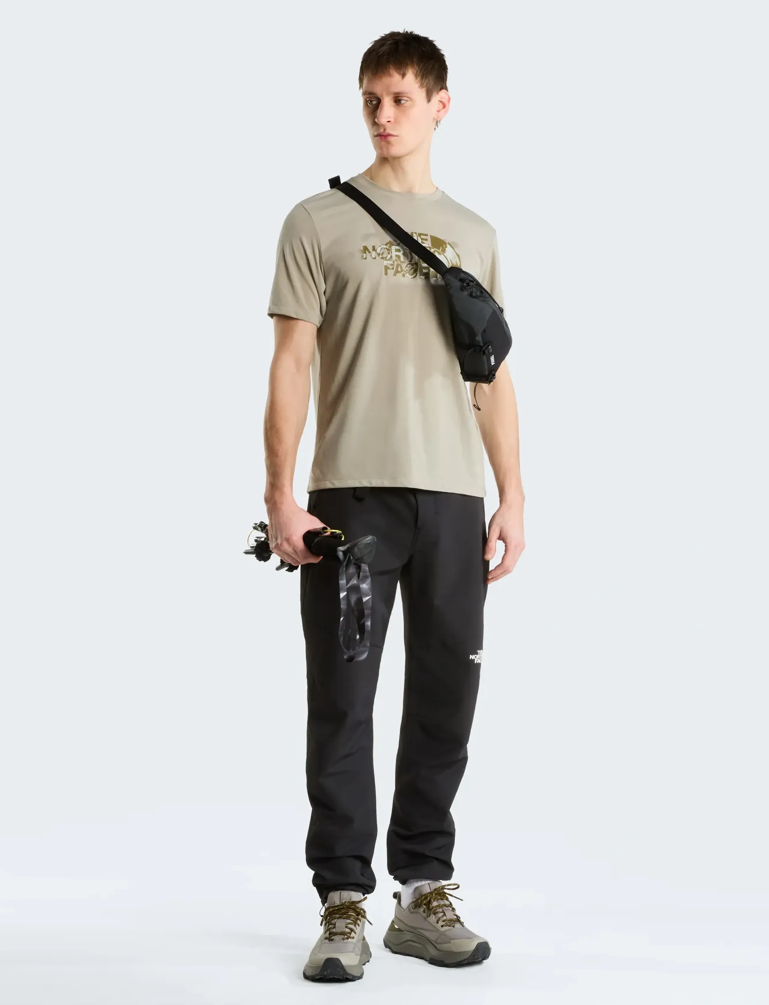 The North Face - M FOUNDATION SHORT SLEEVES T-SHIRT-GRAPH - stone slab - 3