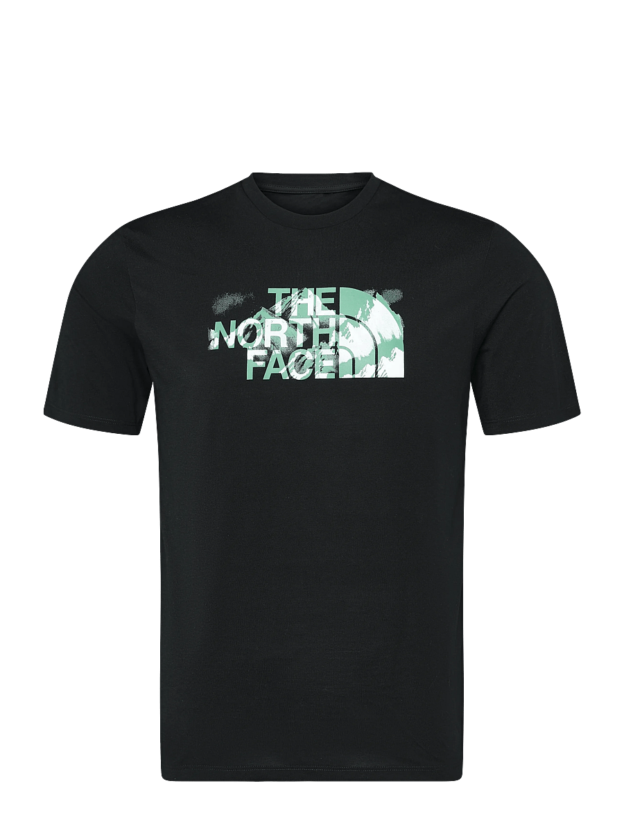 The North Face - M FOUNDATION SHORT SLEEVES T-SHIRT-GRAPH - t-shirts - tnf black - 1