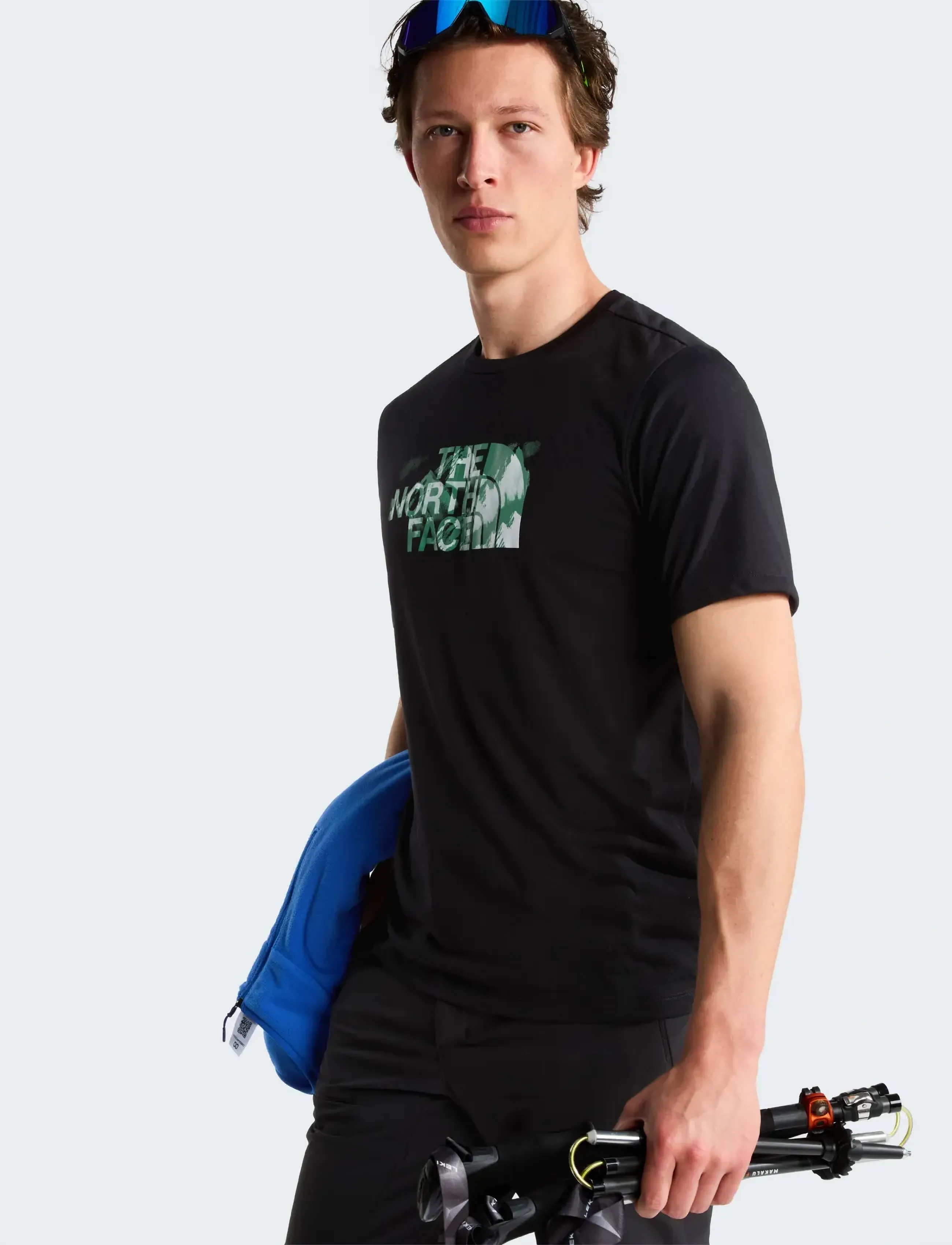 The North Face M FOUNDATION SHORT SLEEVES T-SHIRT-GRAPH - T-Shirts - TNF BLACK / black