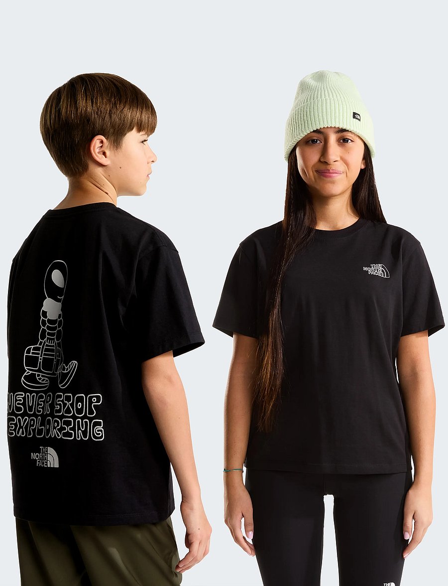 The North Face - TEEN ALIEN RELAXED SS TEE - GRAPHIC - lühikeste varrukatega t-särgid - tnf black - 0