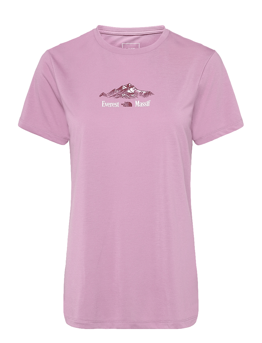 The North Face - W FOUNDATION SHORT SLEEVES T-SHIRT-GRAPH - alussärgid ja t-särgid - hushed lavender - 1