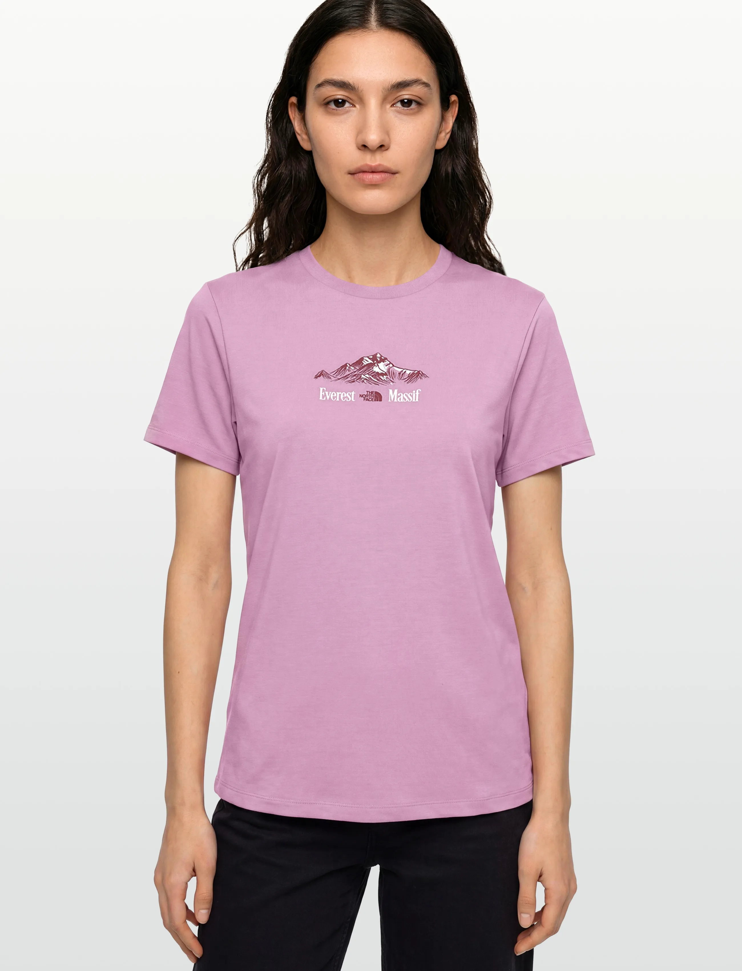 The North Face - W FOUNDATION SHORT SLEEVES T-SHIRT-GRAPH - alussärgid ja t-särgid - hushed lavender - 3
