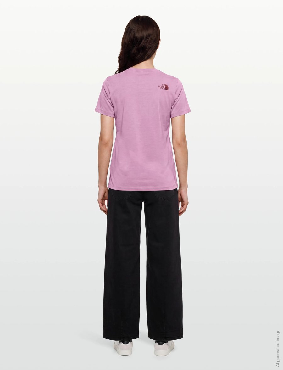 The North Face - W FOUNDATION SHORT SLEEVES T-SHIRT-GRAPH - alussärgid ja t-särgid - hushed lavender - 4
