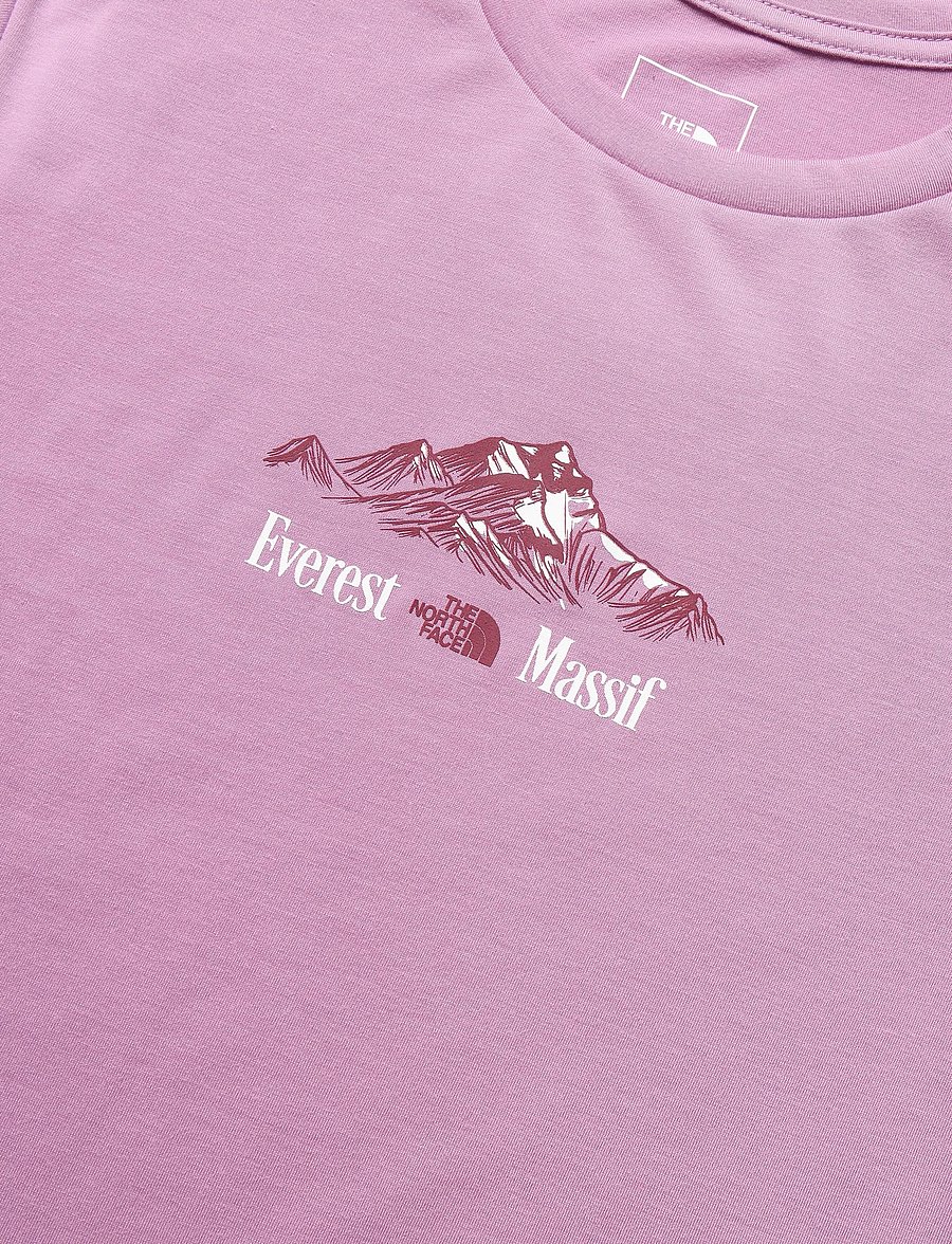 The North Face - W FOUNDATION SHORT SLEEVES T-SHIRT-GRAPH - alussärgid ja t-särgid - hushed lavender - 5