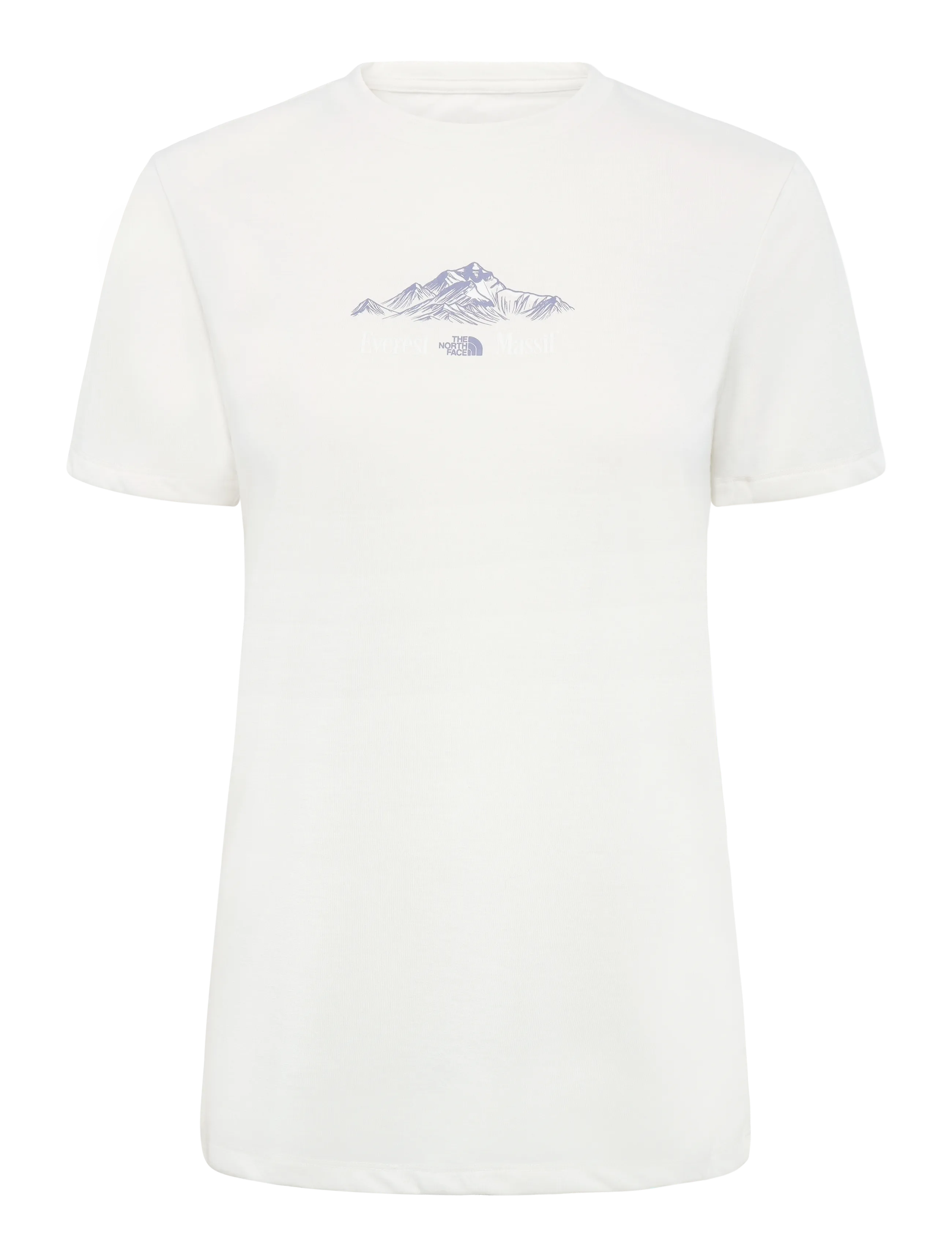 The North Face W FOUNDATION SHORT SLEEVES T-SHIRT-GRAPH - Tøj - WHITE DUNE / cream