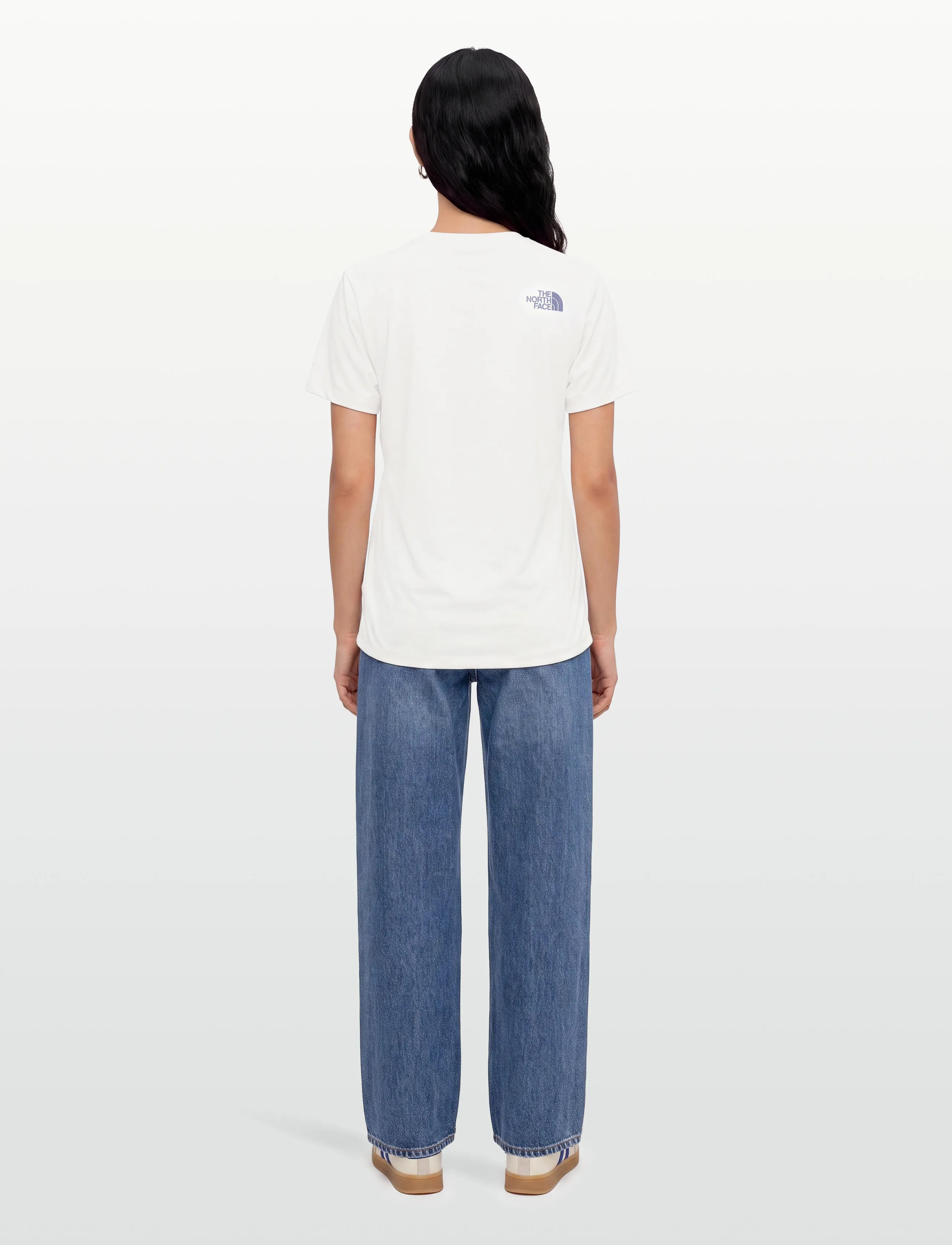 The North Face - W FOUNDATION SHORT SLEEVES T-SHIRT-GRAPH - t-shirts - white dune - 4