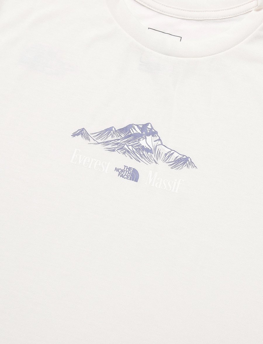 The North Face - W FOUNDATION SHORT SLEEVES T-SHIRT-GRAPH - t-shirts - white dune - 5