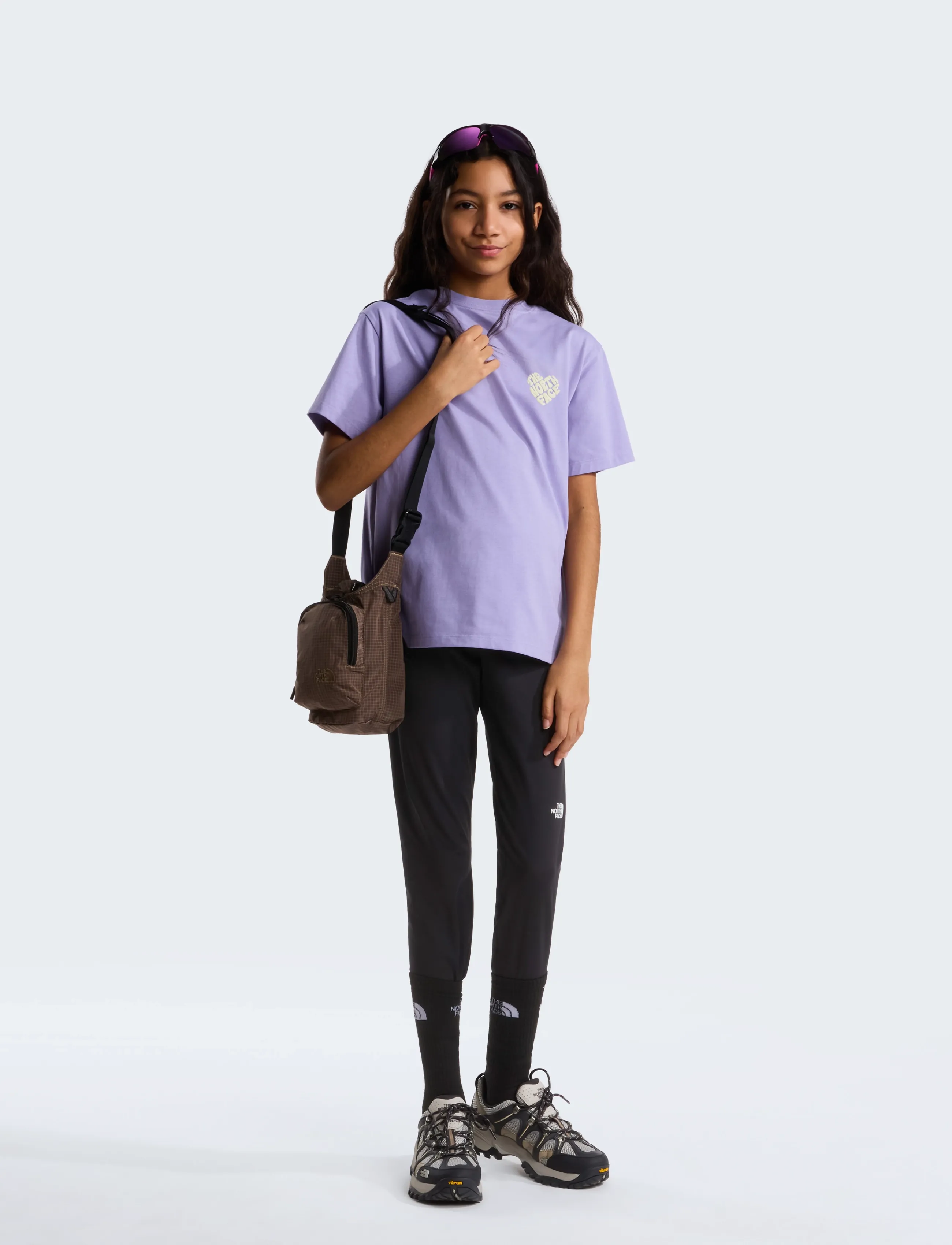 The North Face - TEEN G BRAND PROUD RELAXED SS TEE - GRA - pale plum - 3
